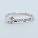 Tiffany & Co. Diamond Engagement Ring, 0.50ct Round Cut Diamond, Platinum