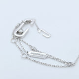 Messika Move Addiction Diamond Plain Bracelet, 3.27 gm, 18ct White Gold, 9.5 Inches