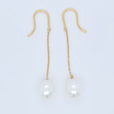 Tiffany & Co Tiffany Elsa Peretti Pearls By The Yard Chain Earrings, 18ct Yellow