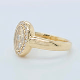 Chopard Happy Diamonds Ring, 18ct Yellow Gold, Size 50 (K), Papers