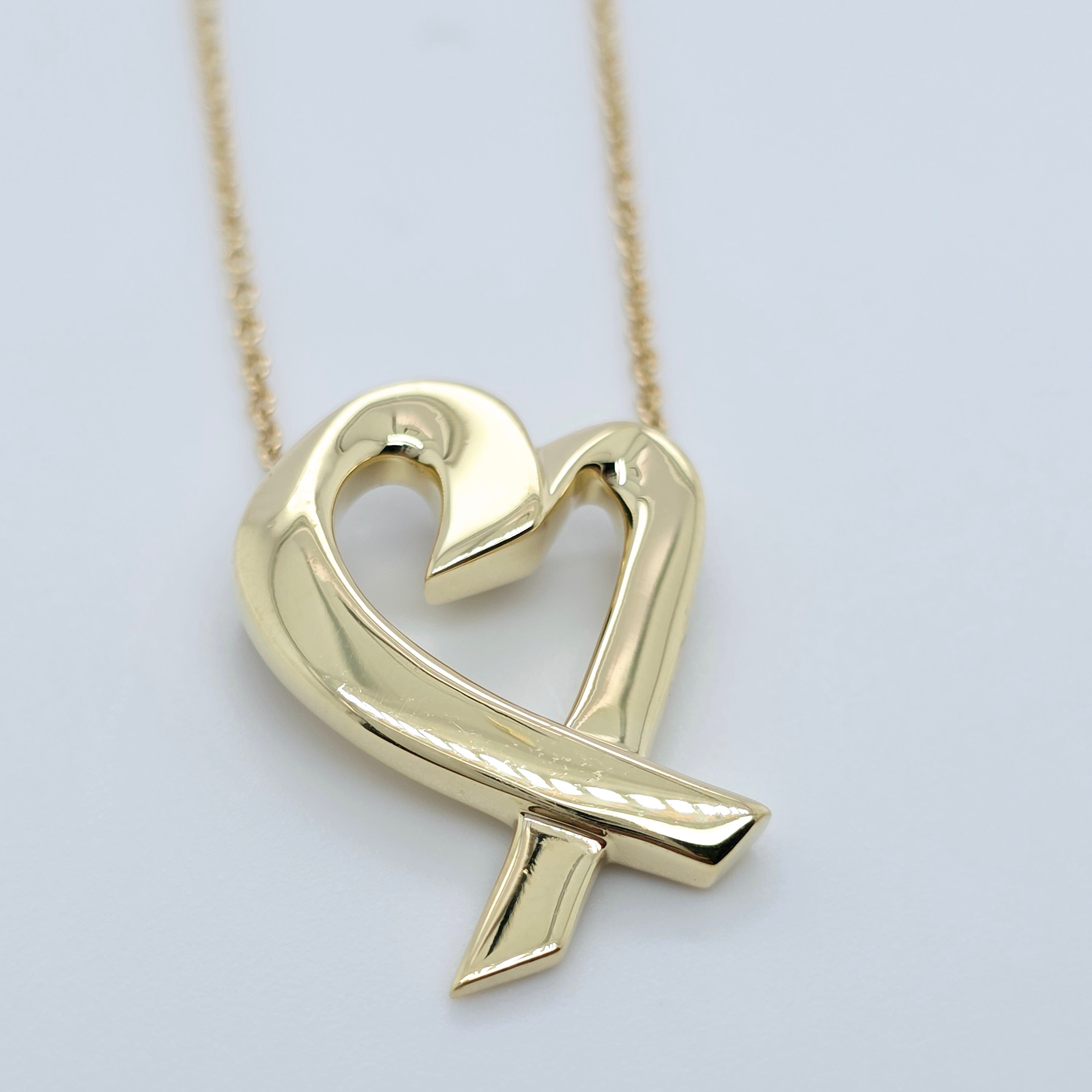 Tiffany & Co. Paloma Picasso Loving Heart Pendant, 18ct Yellow Gold, Small Model