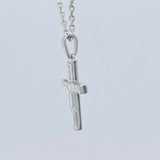 Boucheron Diamond Cross Necklace, 18ct White Gold