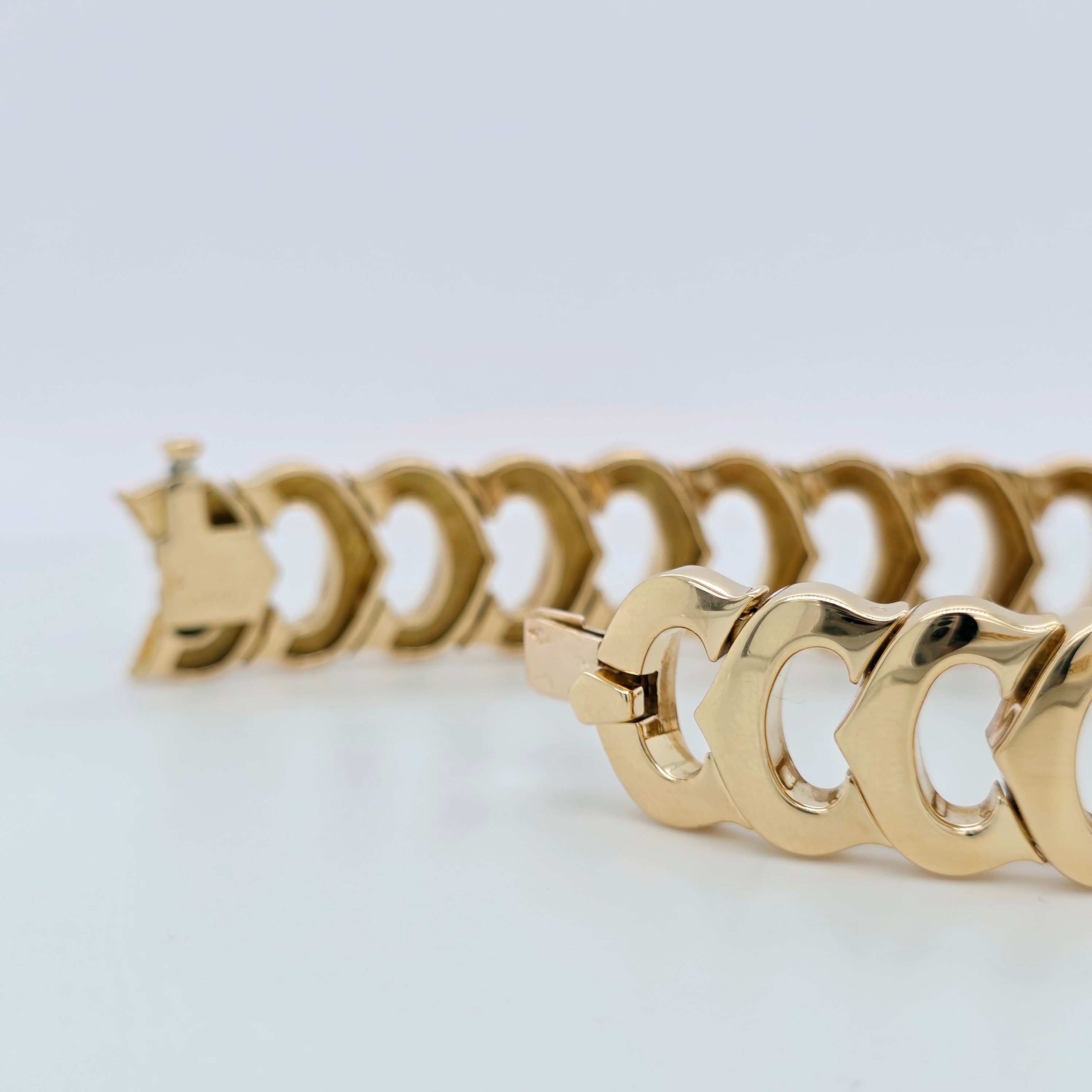 Pre-Owned Vintage Cartier C de Cartier Bracelet | 18K Yellow Gold