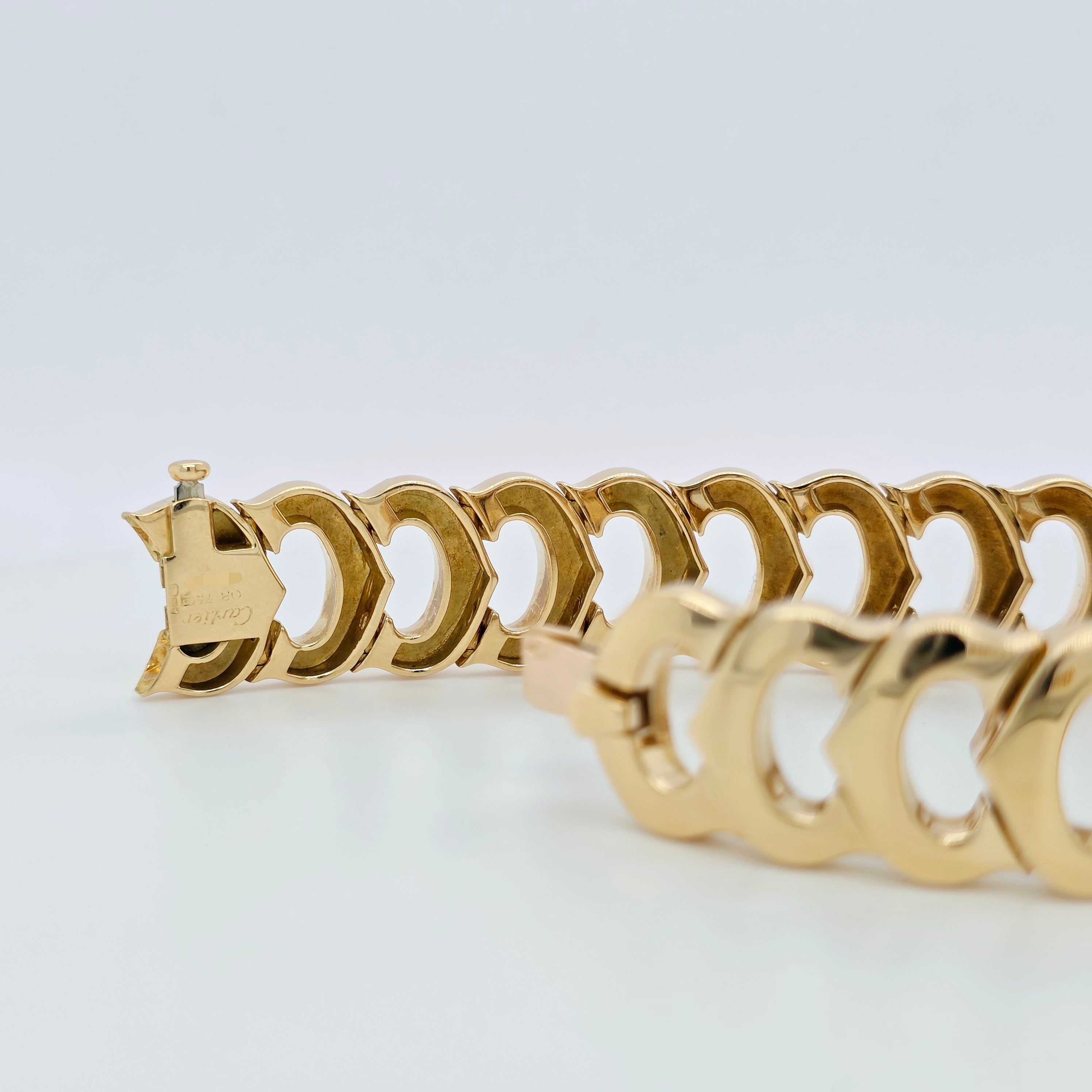 Pre-Owned Vintage Cartier C de Cartier Bracelet | 18K Yellow Gold