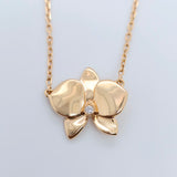 Cartier Caresse d'Orchidées par necklace, 18ct Yellow Gold, Adjustable chain