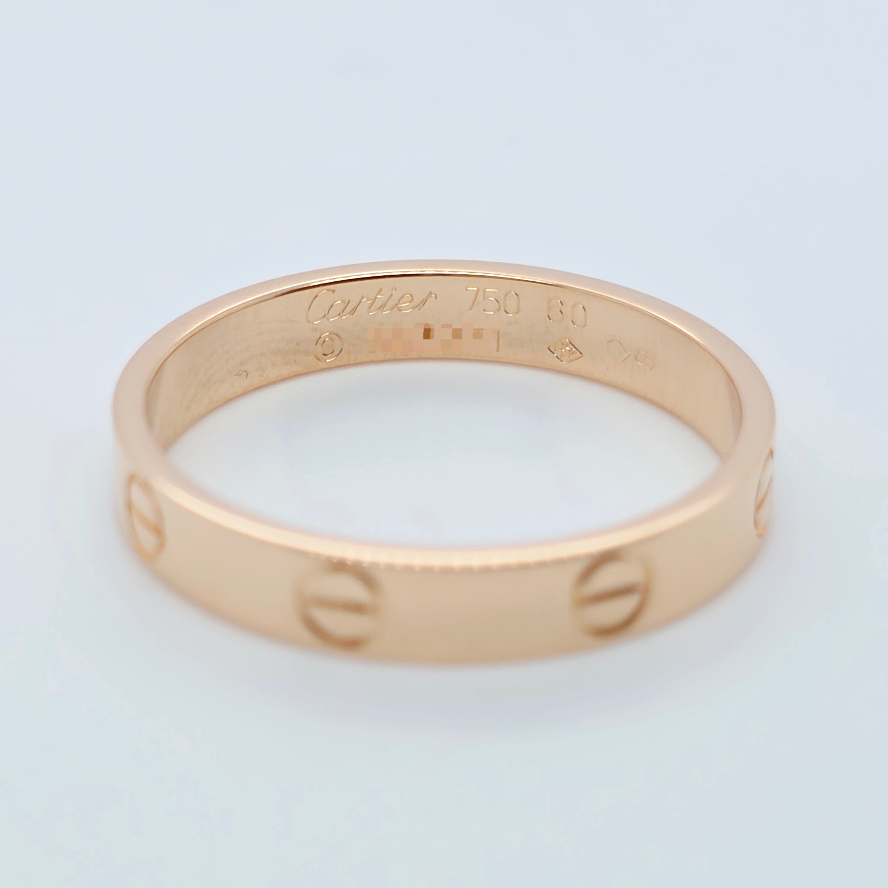 Cartier Love Ring, Classic Model, 3.5 mm, 18ct Rose Gold, Size 60, Box & Papers