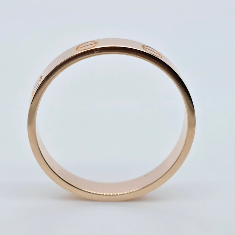 Cartier Love Ring, Classic Model, 3.5 mm, 18ct Rose Gold, Size 60, Box & Papers