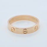 Cartier Love Ring, Classic Model, 3.5 mm, 18ct Rose Gold, Size 53, Box & Papers