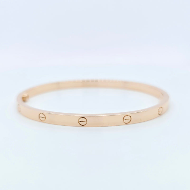 Cartier Love Bracelet – 18ct Rose Gold, Small Model, Size 16