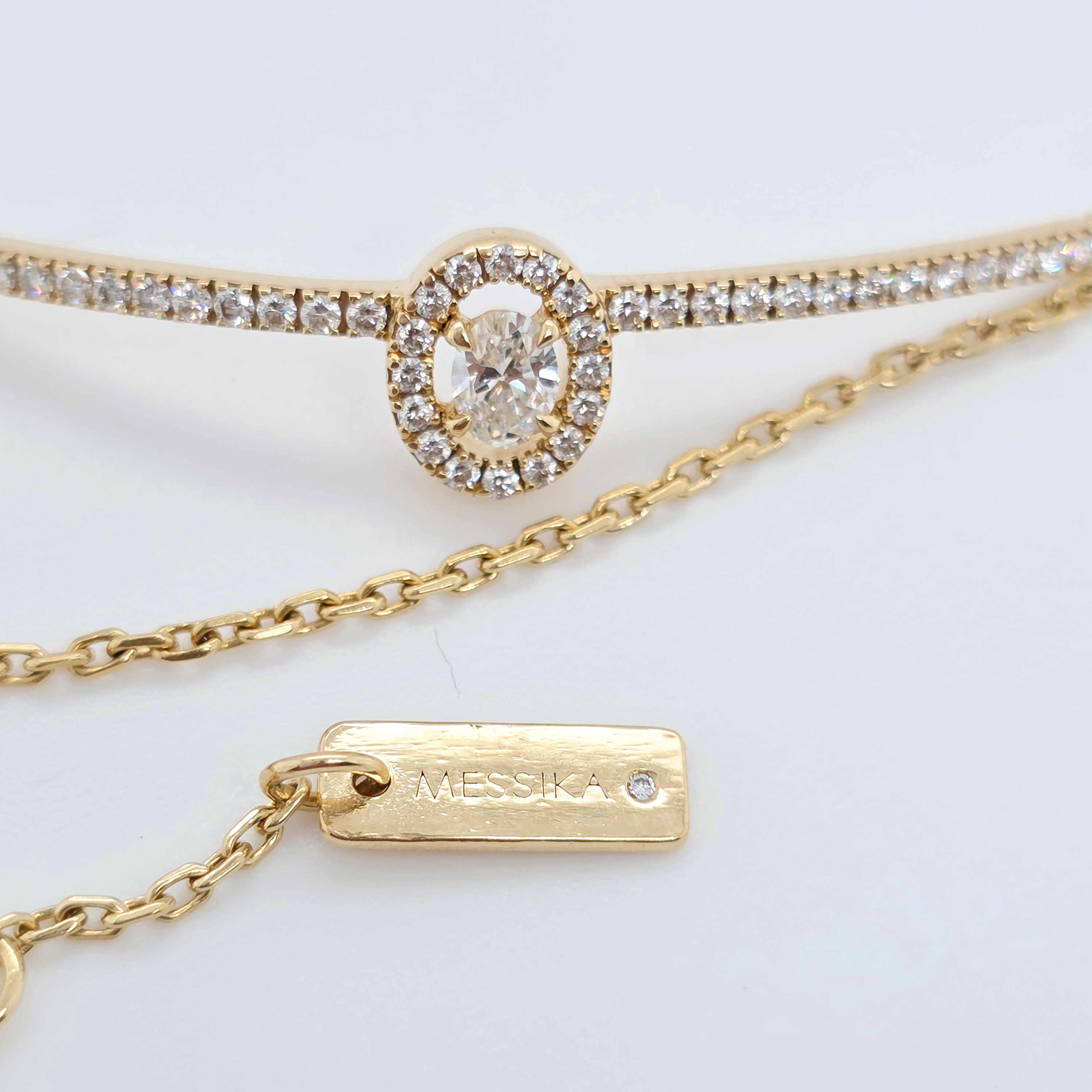 Pre-Owned Messika Glam’Azone Diamond Bracelet – 18K Yellow Gold
