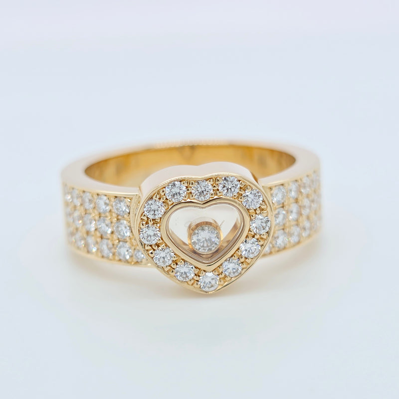 Chopard Happy Diamonds Heart Ring, 18ct Yellow Gold, Size O