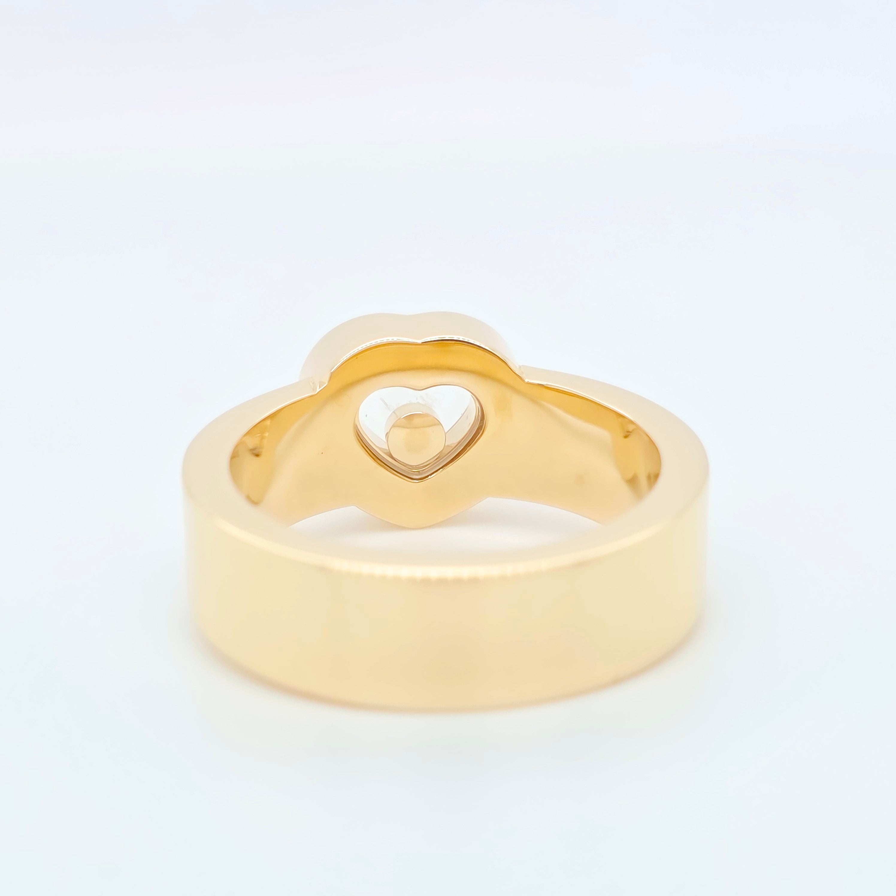 Chopard Happy Diamonds Heart Ring, 18ct Yellow Gold, Size O Chloe's Jewellers