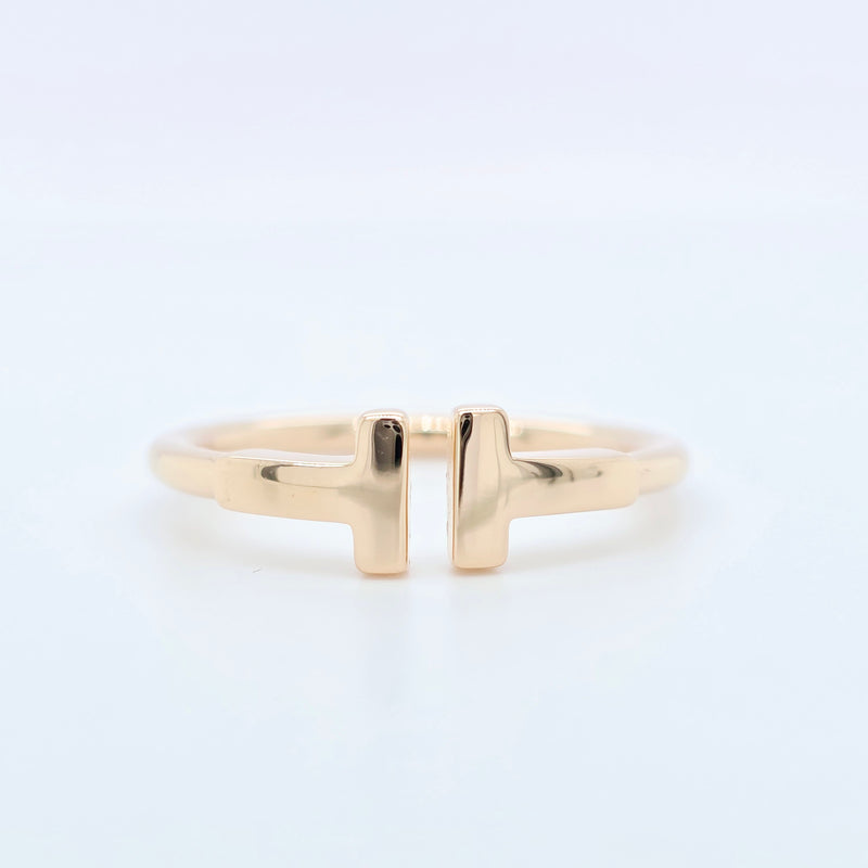 Tiffany & Co. T Wire Ring, 18ct Rose Gold, Size M