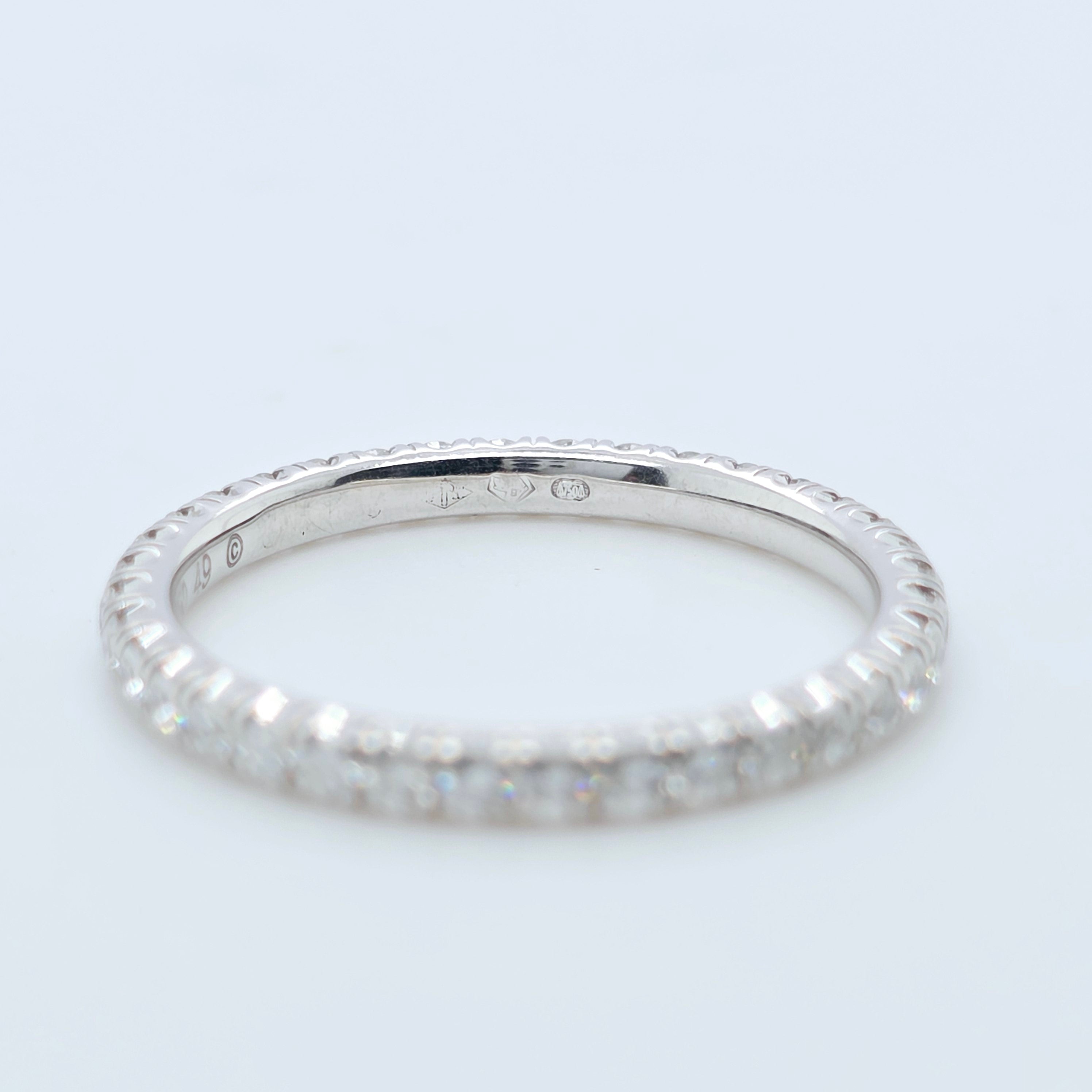 Cartier Etincelle De Cartier Wedding Band, 18ct White Gold, Size 49