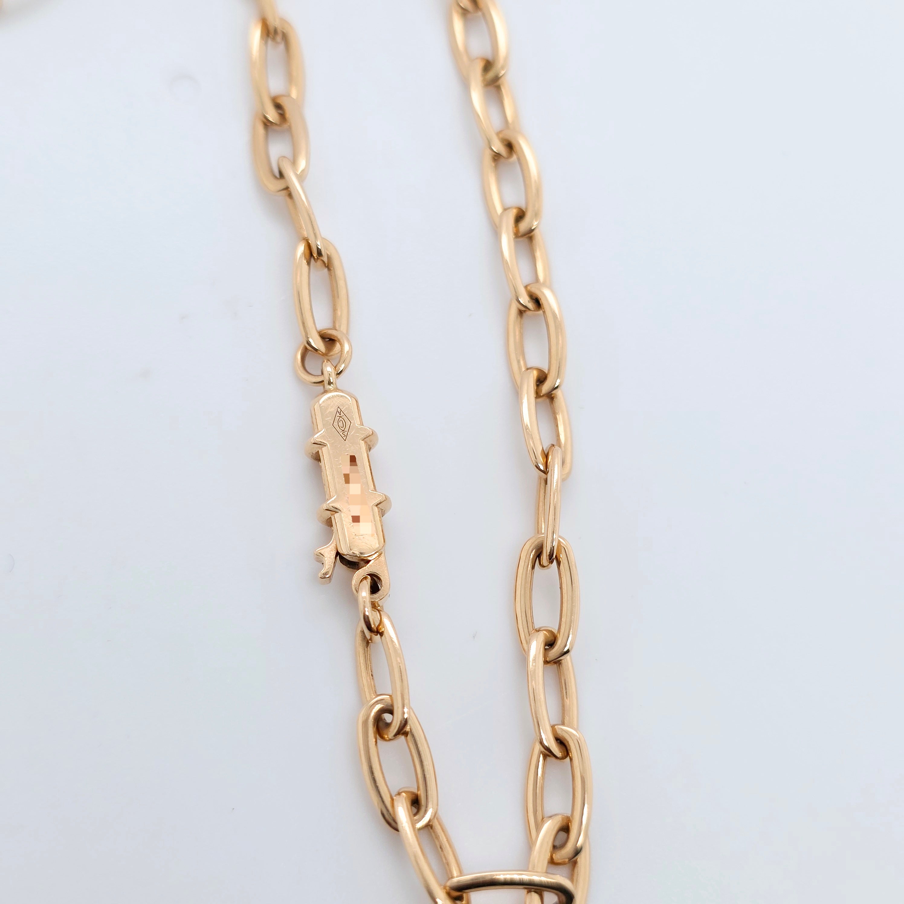 Cartier Juste In Clou Diamond Necklace, Paper Clip Chain, 18ct Rose Gold