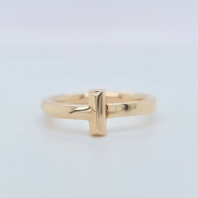 Tiffany & Co T T1 Ring, 18ct Rose Gold, Size 53/ M1/2