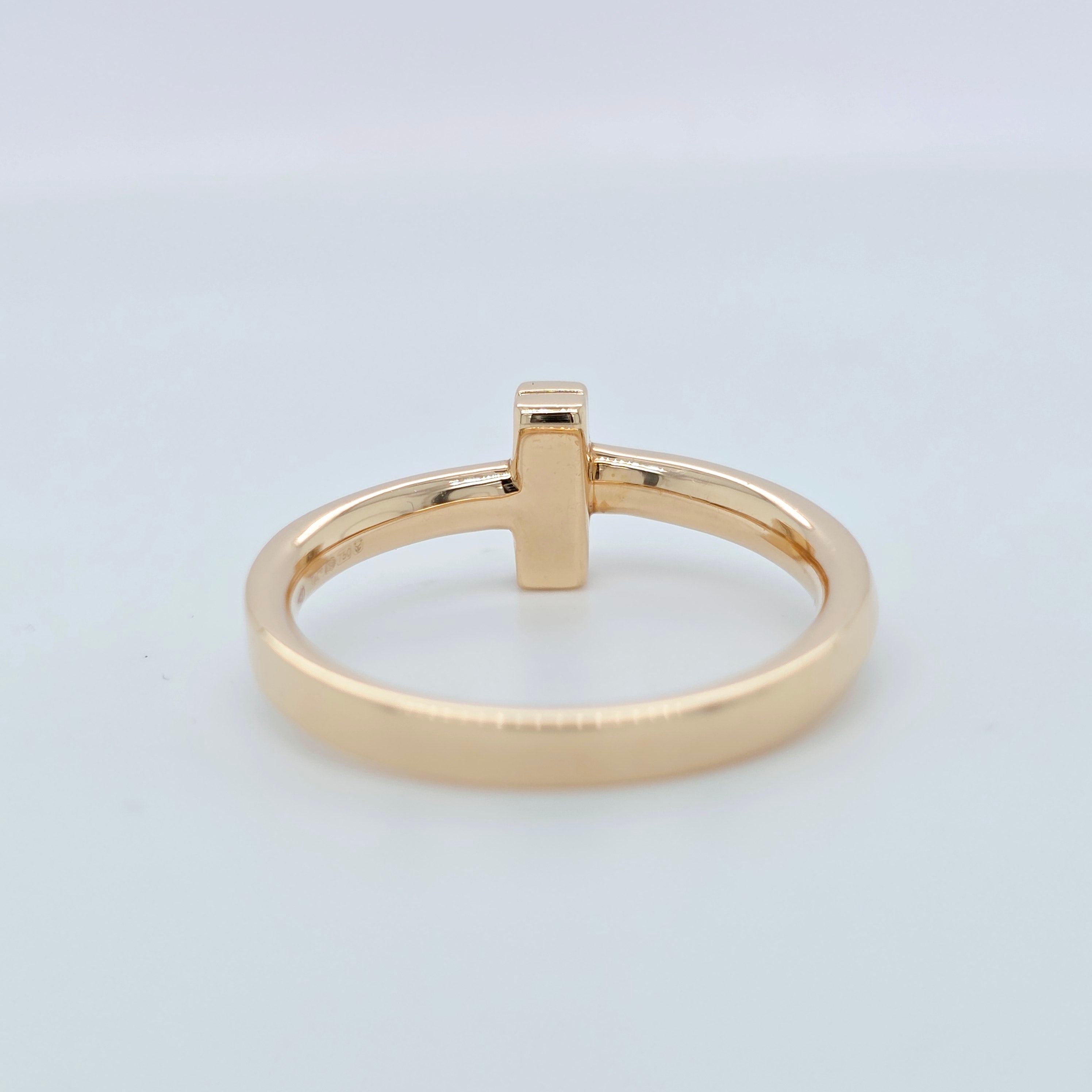 Tiffany & Co T T1 Ring, 18ct Rose Gold, Size 53/ M1/2