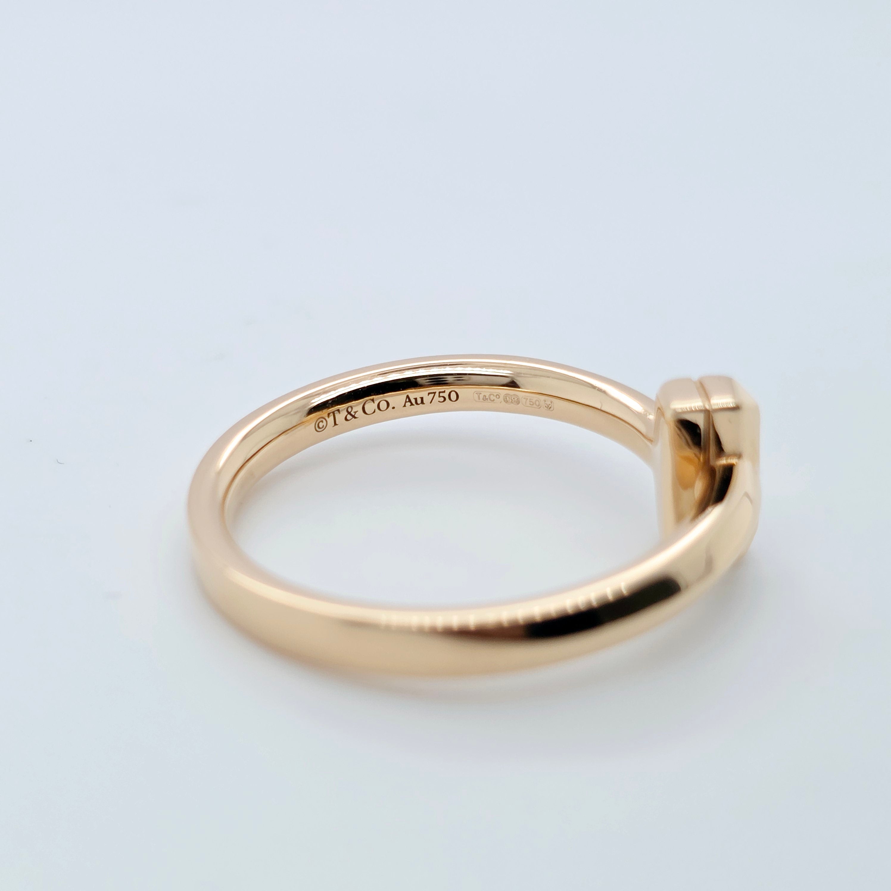Tiffany & Co T T1 Ring, 18ct Rose Gold, Size 53/ M1/2
