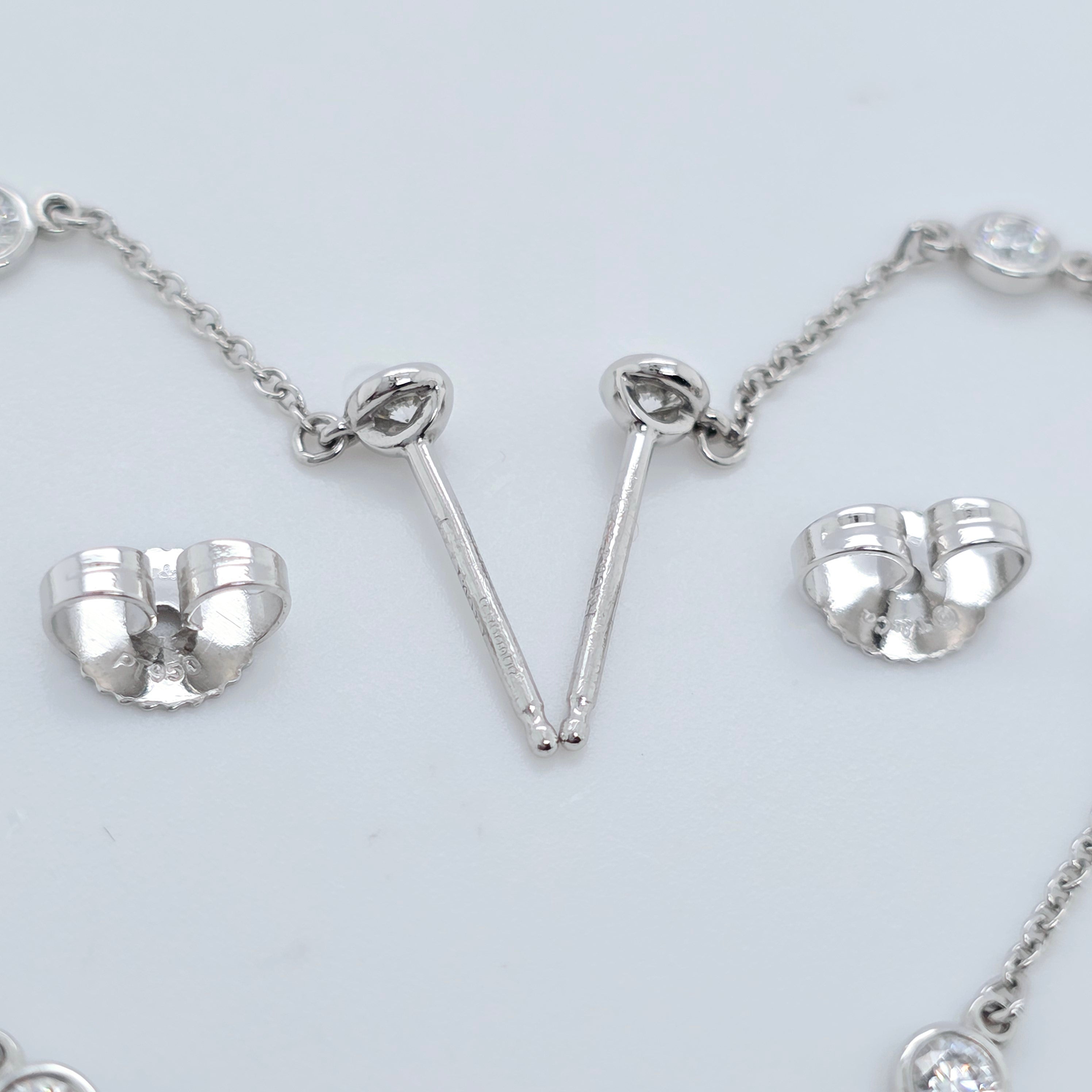 Tiffany & Co. Elsa Peretti Diamond By The Yard Drop Earrings