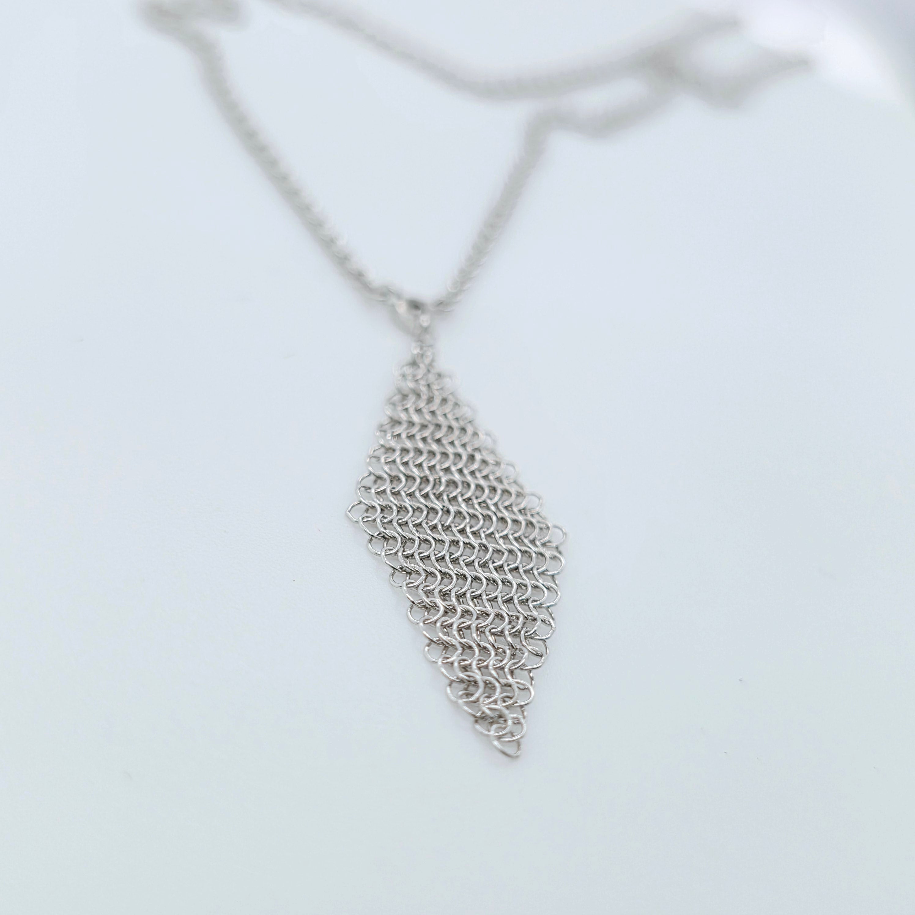 Tiffany Elsa Peretti Mesh Pendant in Sterling Silver