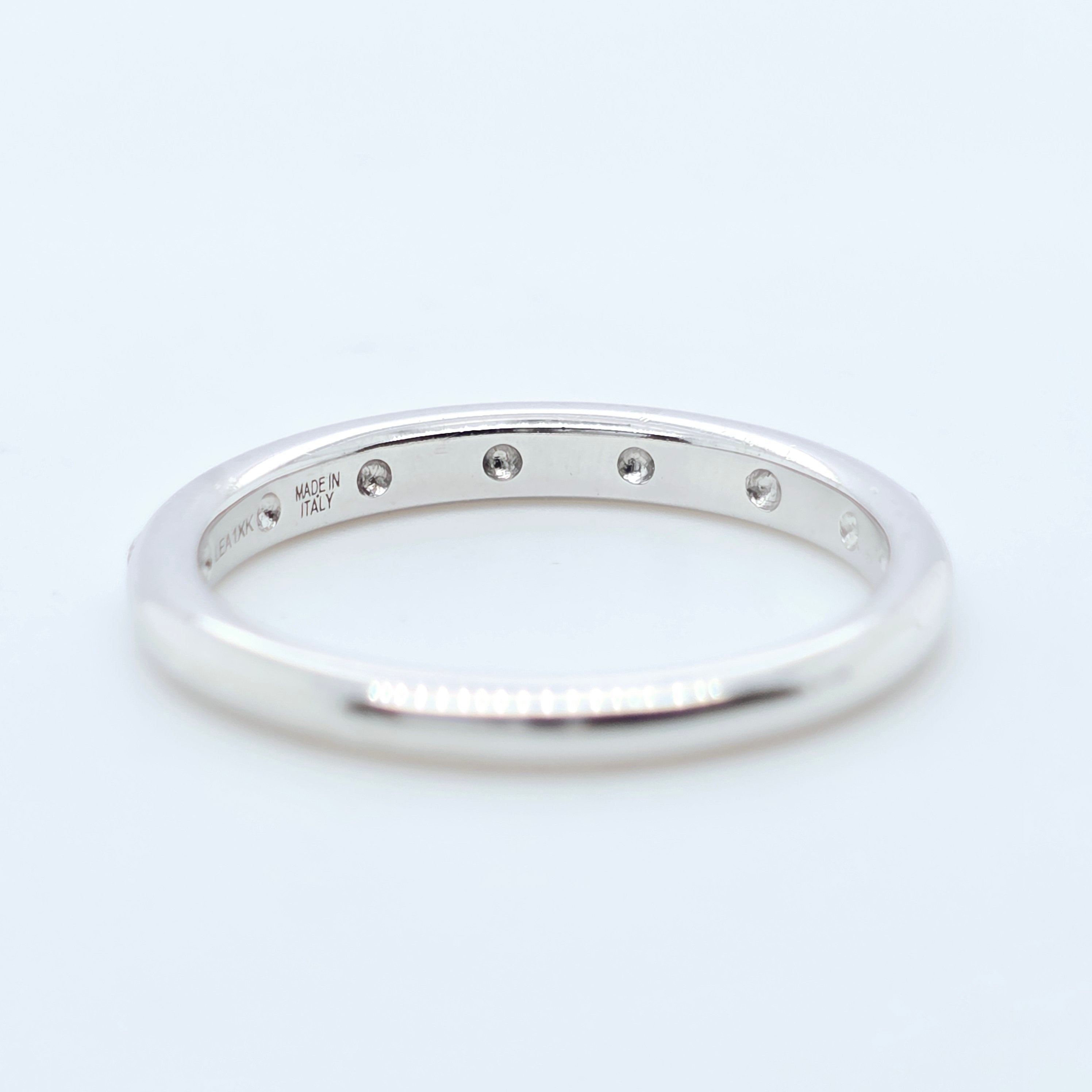 Bvlgari Diamond Band, Platinum, Size H, Come With Certificate Of Authenticity