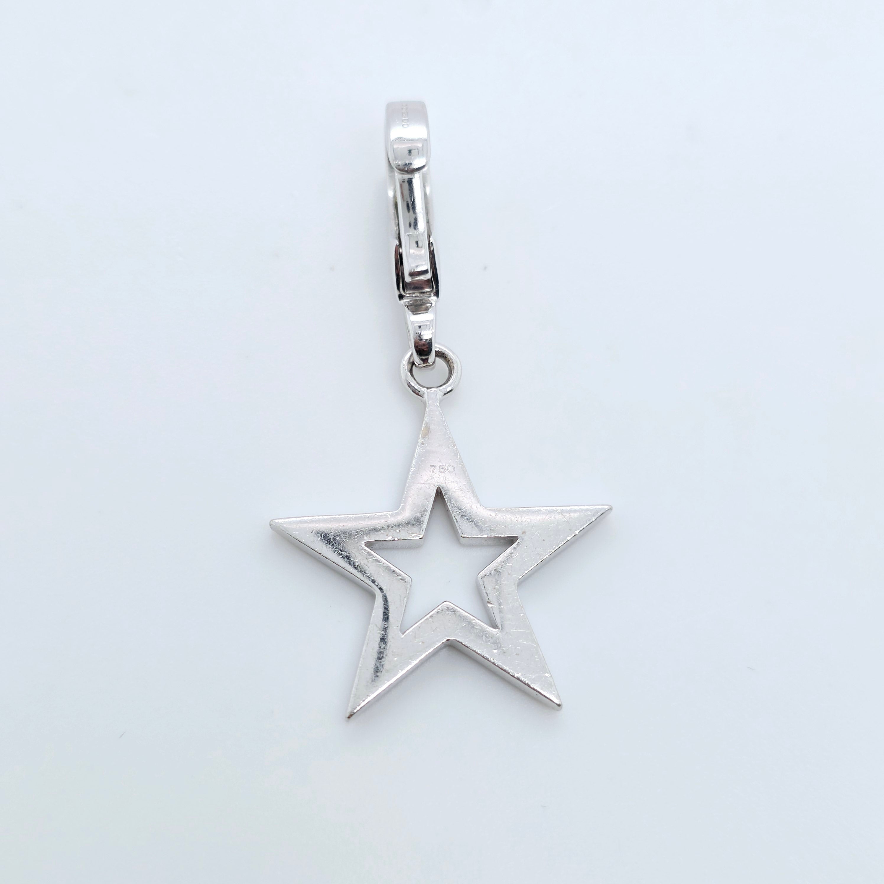 Theo Fennell Diamond Star Charm, 18ct White Gold