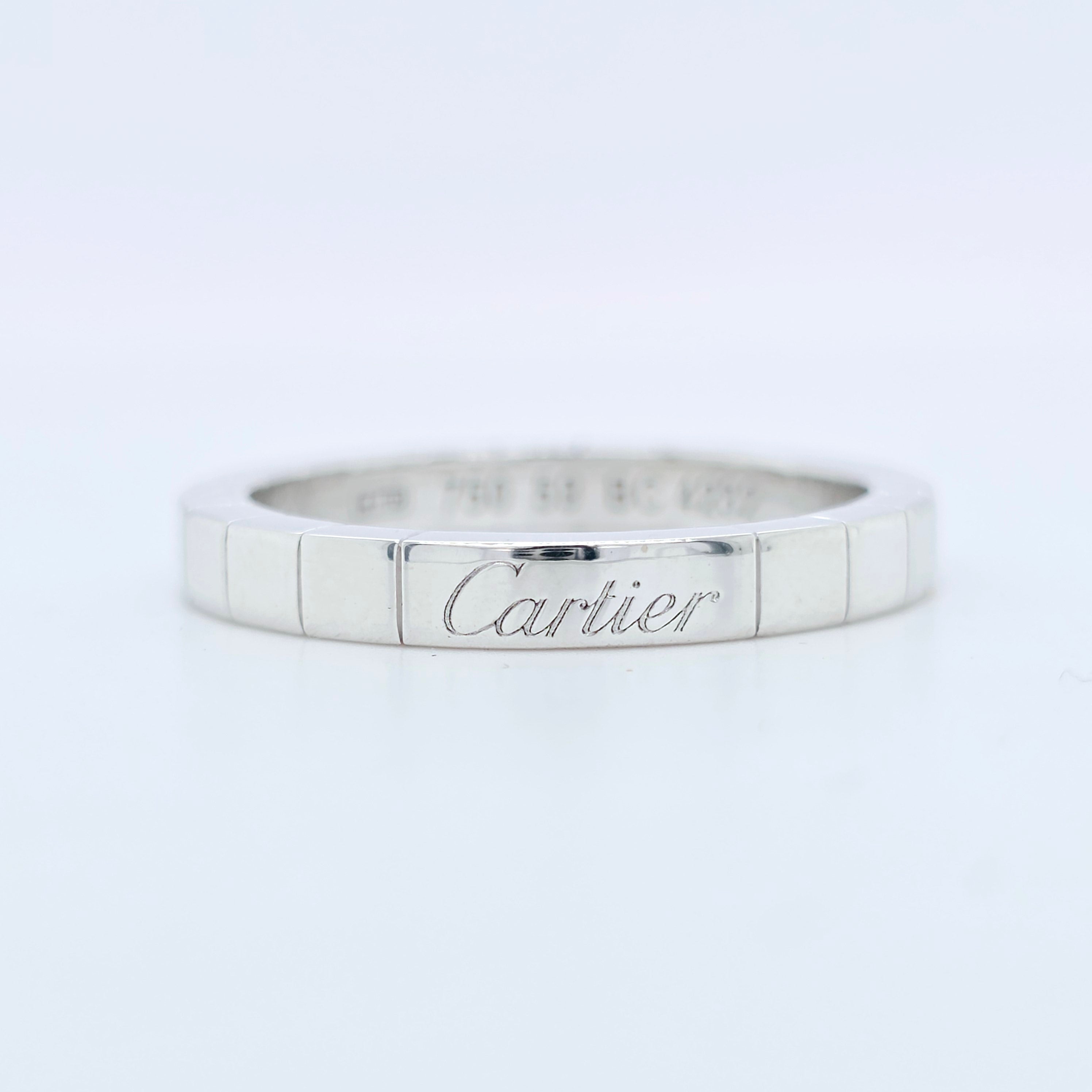 Cartier Lanieres Ring, 18ct White Gold, Size 59 / R