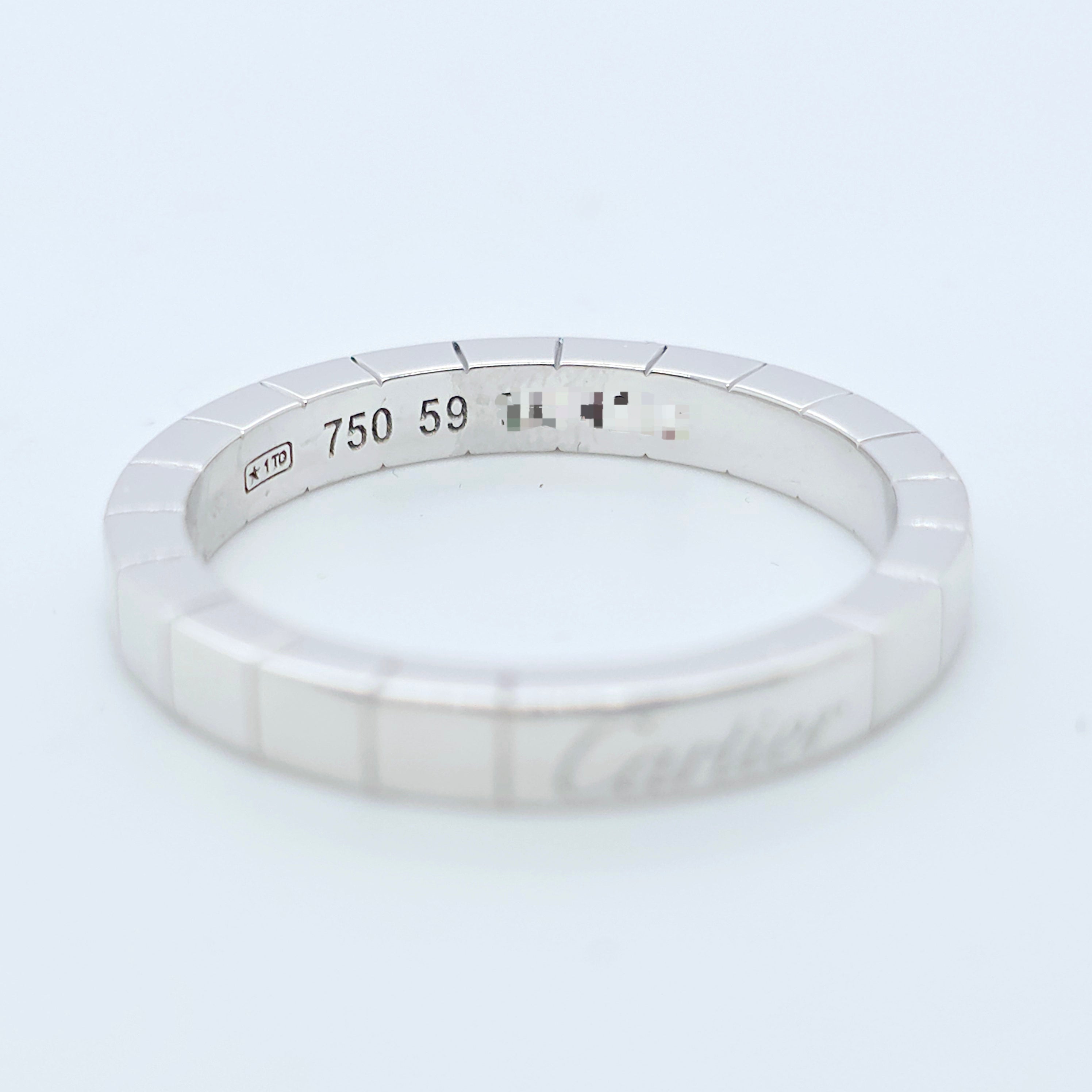 Cartier Lanieres Ring, 18ct White Gold, Size 59 / R