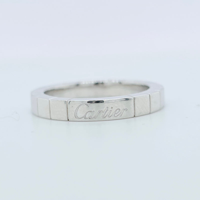 Cartier Lanieres Ring, 18ct White Gold, Size 52 / L 1/2