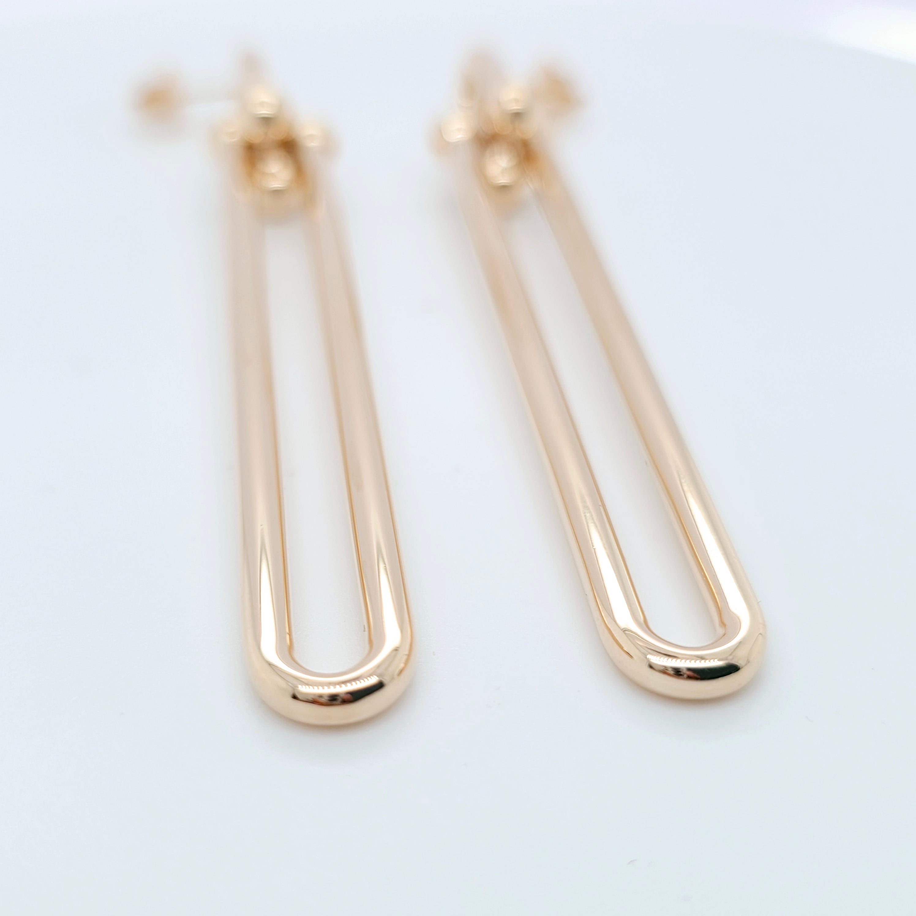 Tiffany & Co. HardWear Earrings, 3'' Double Long Link Earrings, 18ct Rose Gold