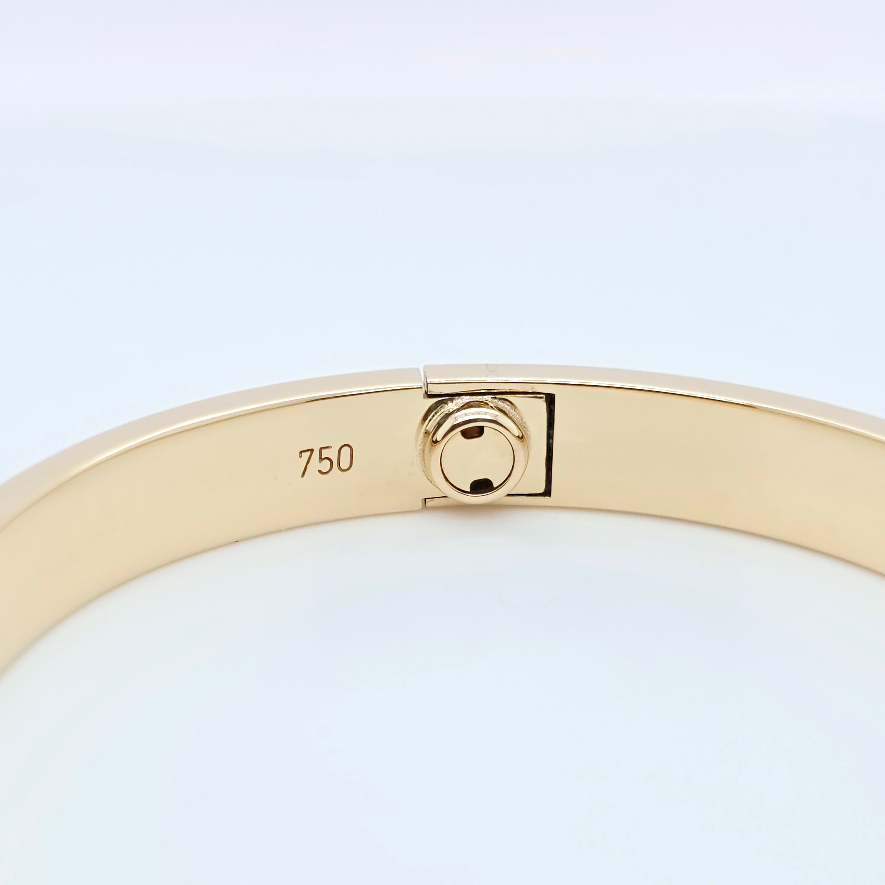 Cartier Love Bracelet Classic 18ct Yellow Gold Size 16