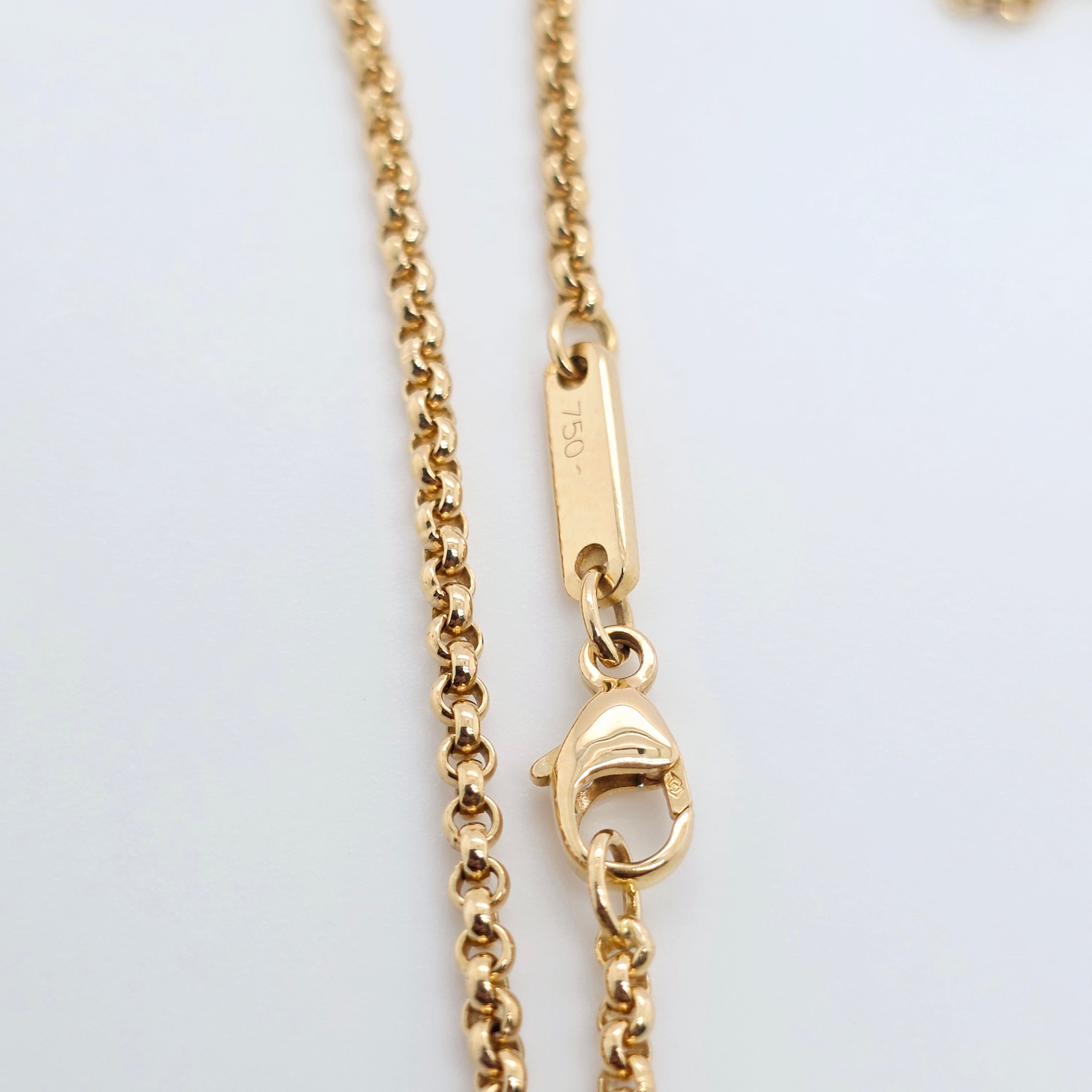 Chopard Happy Diamond Heart Icon Pendant, 18ct Yellow Gold, 16.5 inches