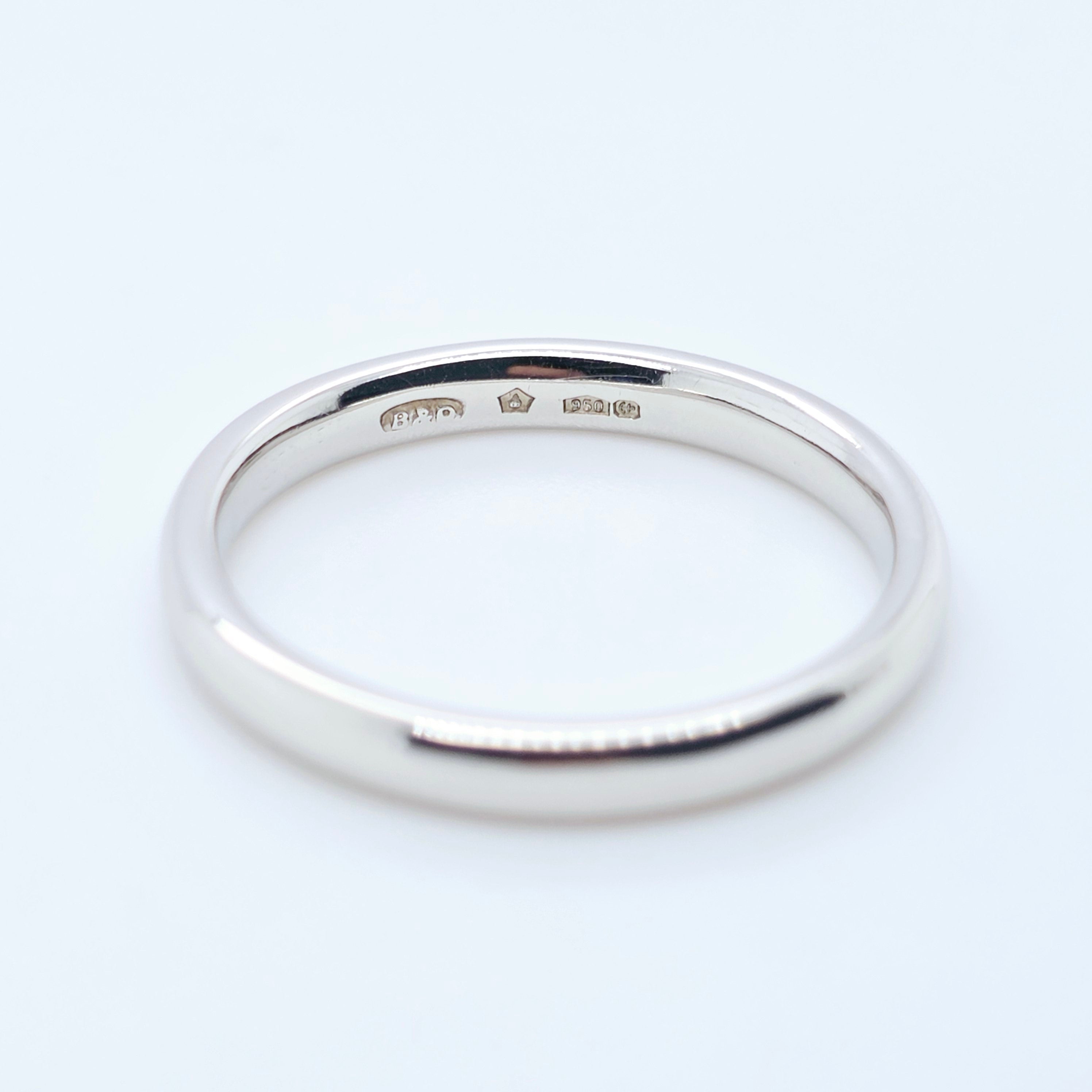Boodles Wedding Band, Court Shape, 2.6mm Width, Size N Chloe's Jewellers