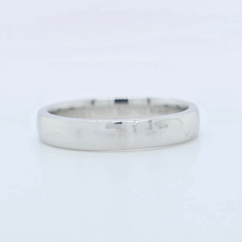 De Beers Wedding Band, Platinum, 3.4mm, Size L