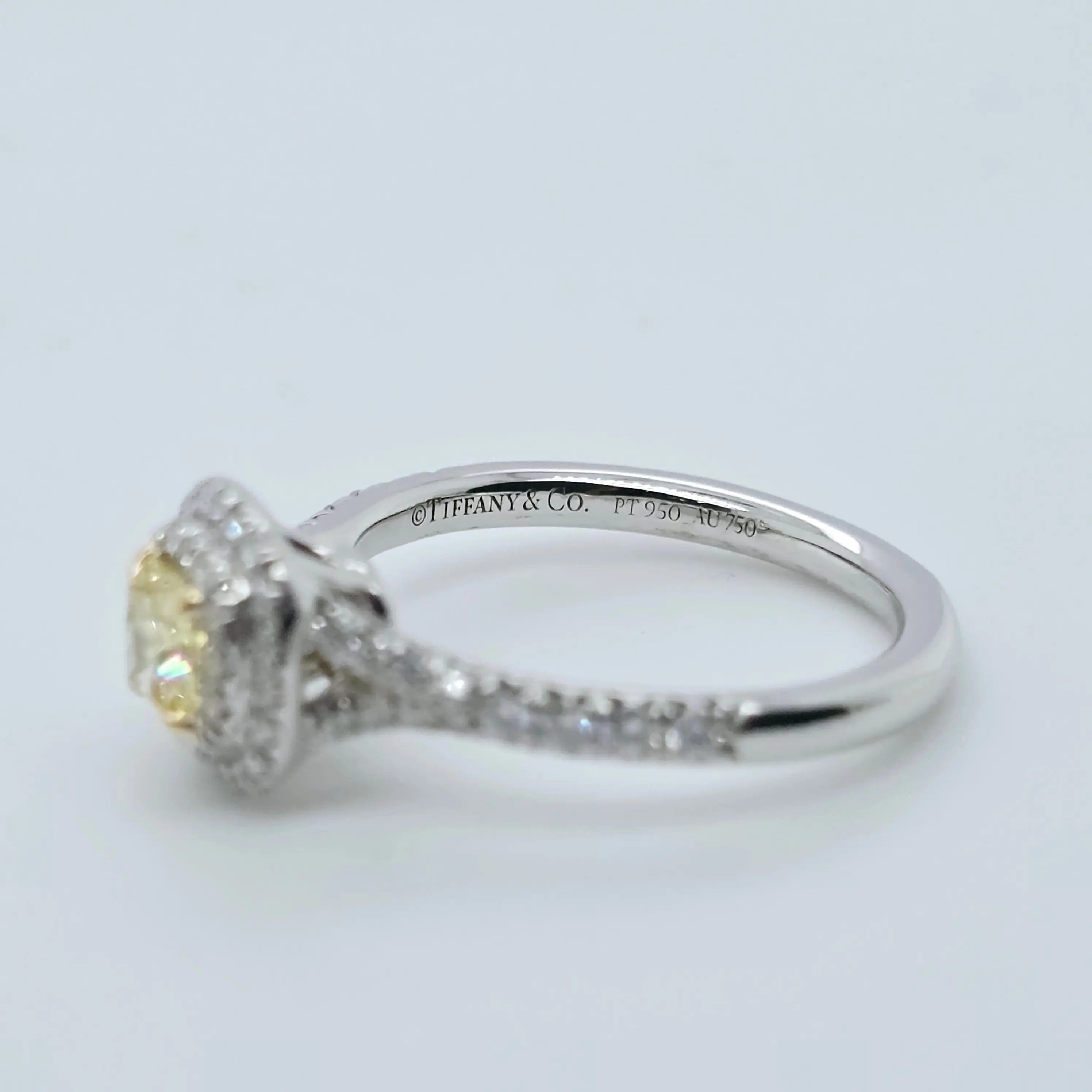 Pre-Owned | Tiffany & Co. Soleste Fancy Intense Yellow Diamond Ring Chloe's Jewellers