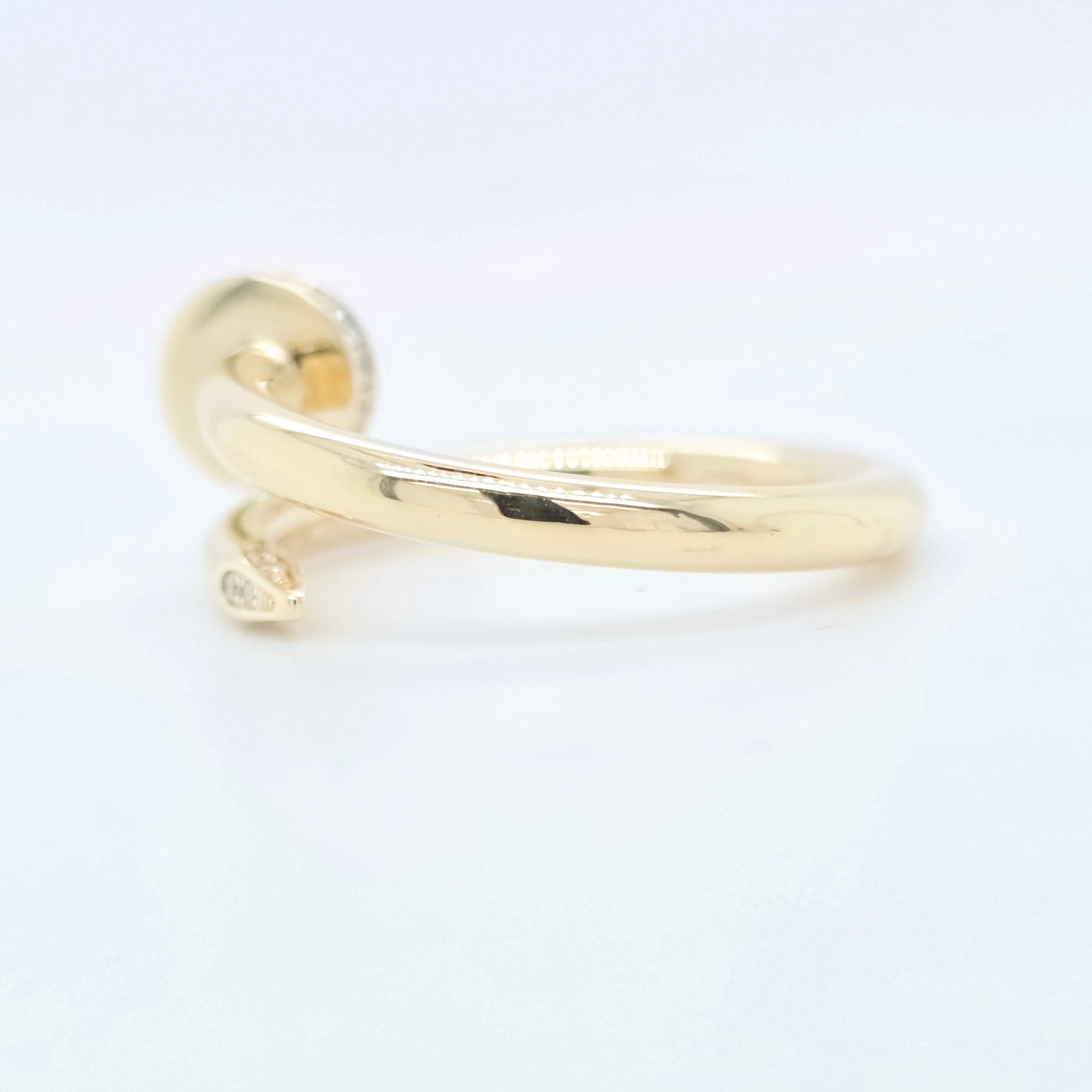 Cartier Juste Un Clou Ring, Diamonds, Classic Model, 18ct Yellow Gold, Size 56 Chloe's Jewellers