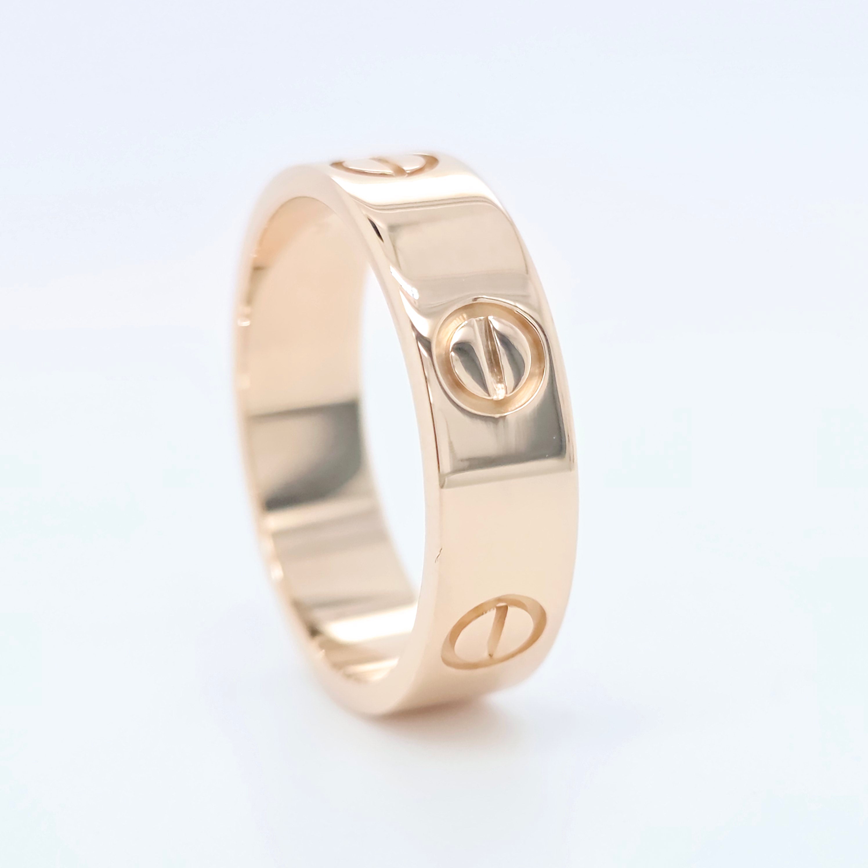 Cartier Love Ring, Classic Model, 18ct Rose Gold, Size 56 / P, 2020 Papers Chloe's Jewellers