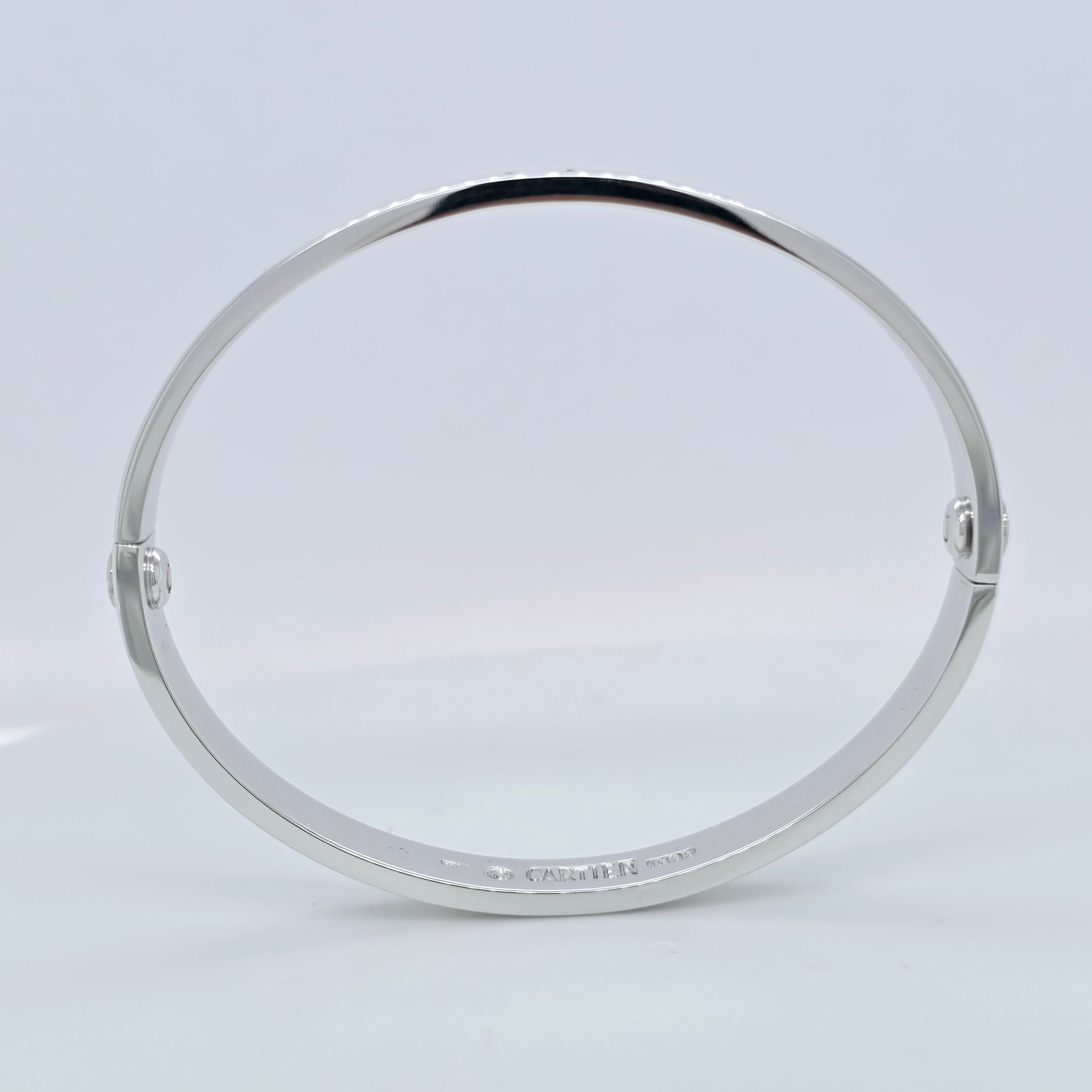 Cartier Love Bracelet, Classic Model, 18ct White Gold, Size 16, Cert & Pouch