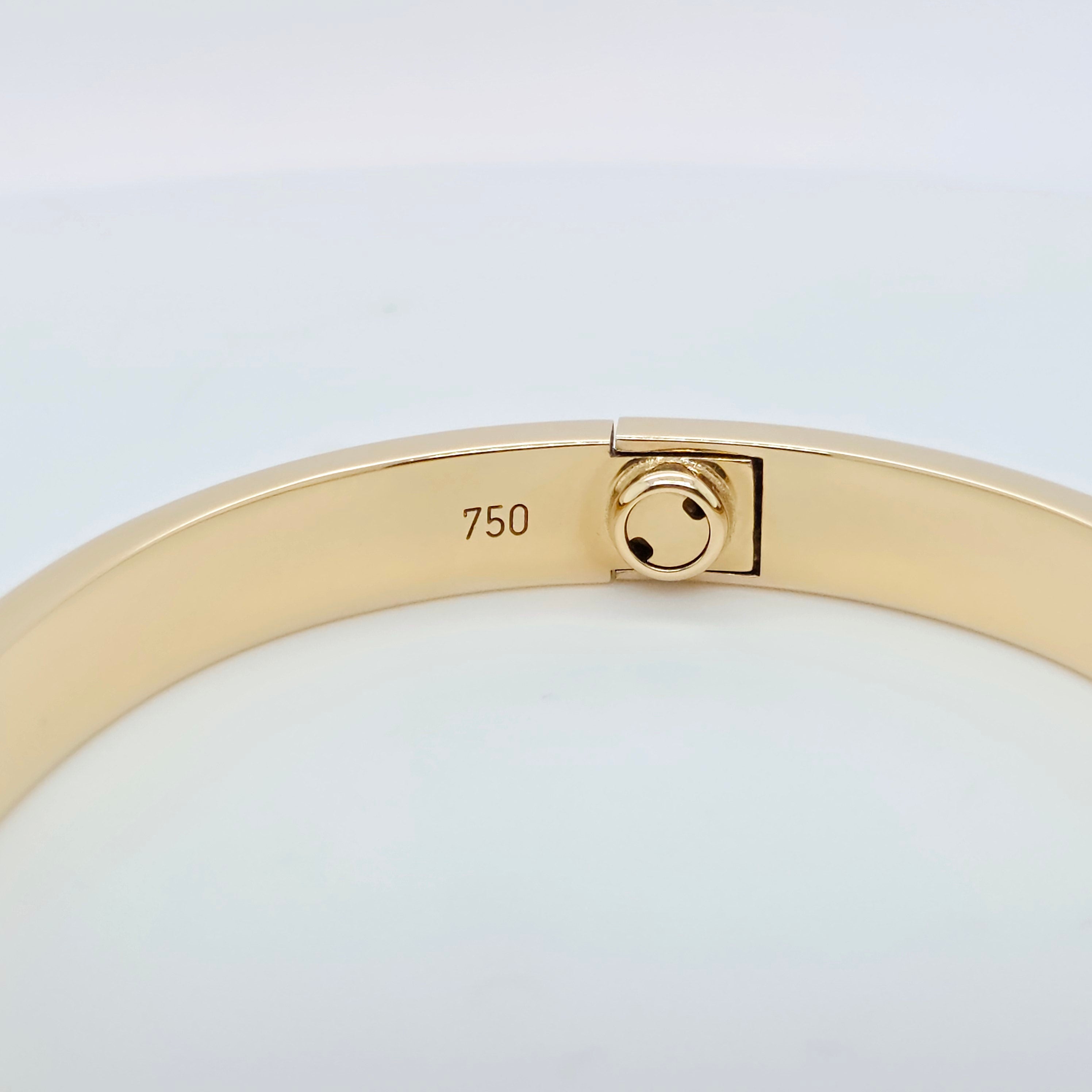 Pre-Owned | Size - 16 / 18ct Yellow Gold Cartier Love Bracelet Chloe's Jewellers