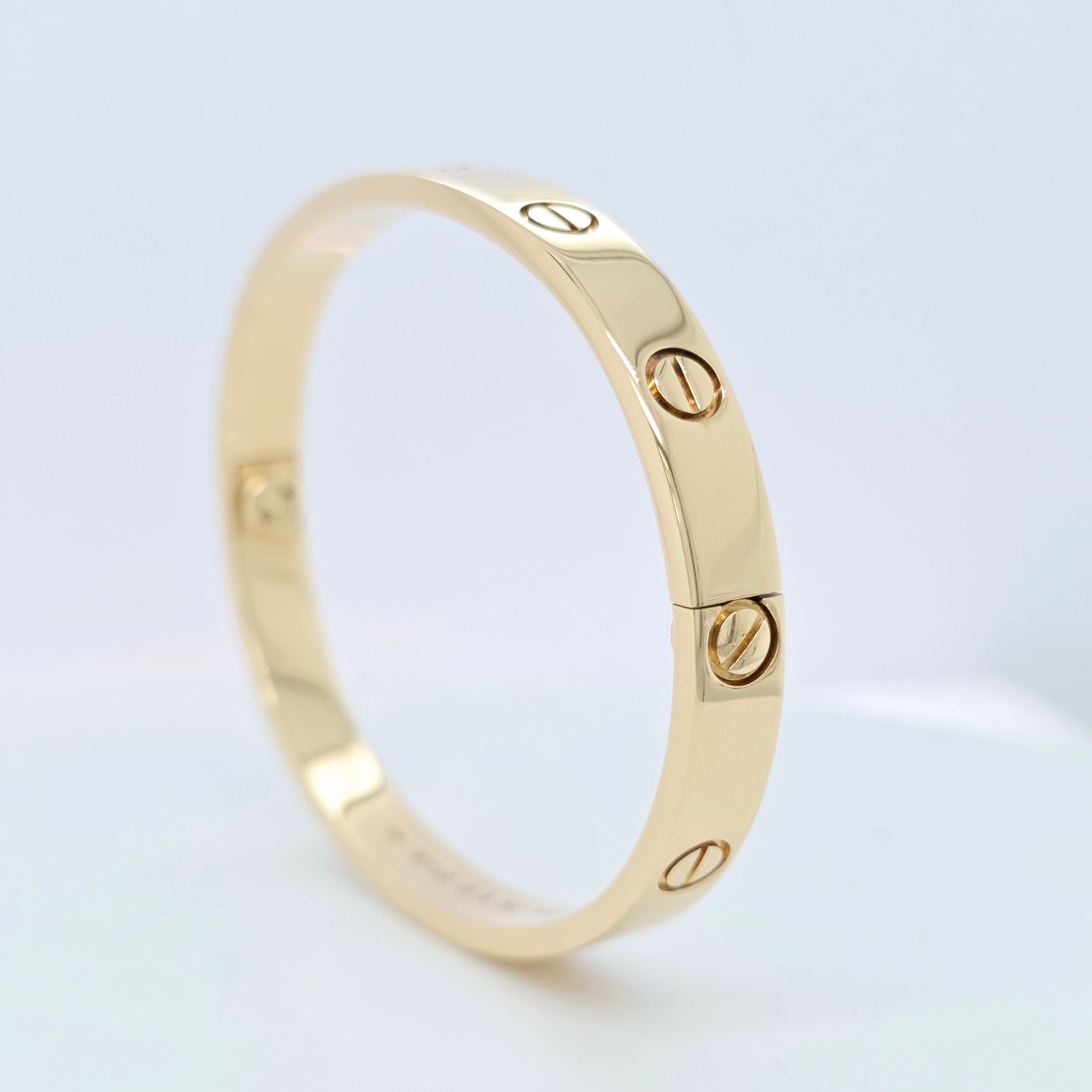 Pre-Owned | Size - 16 / 18ct Yellow Gold Cartier Love Bracelet Chloe's Jewellers