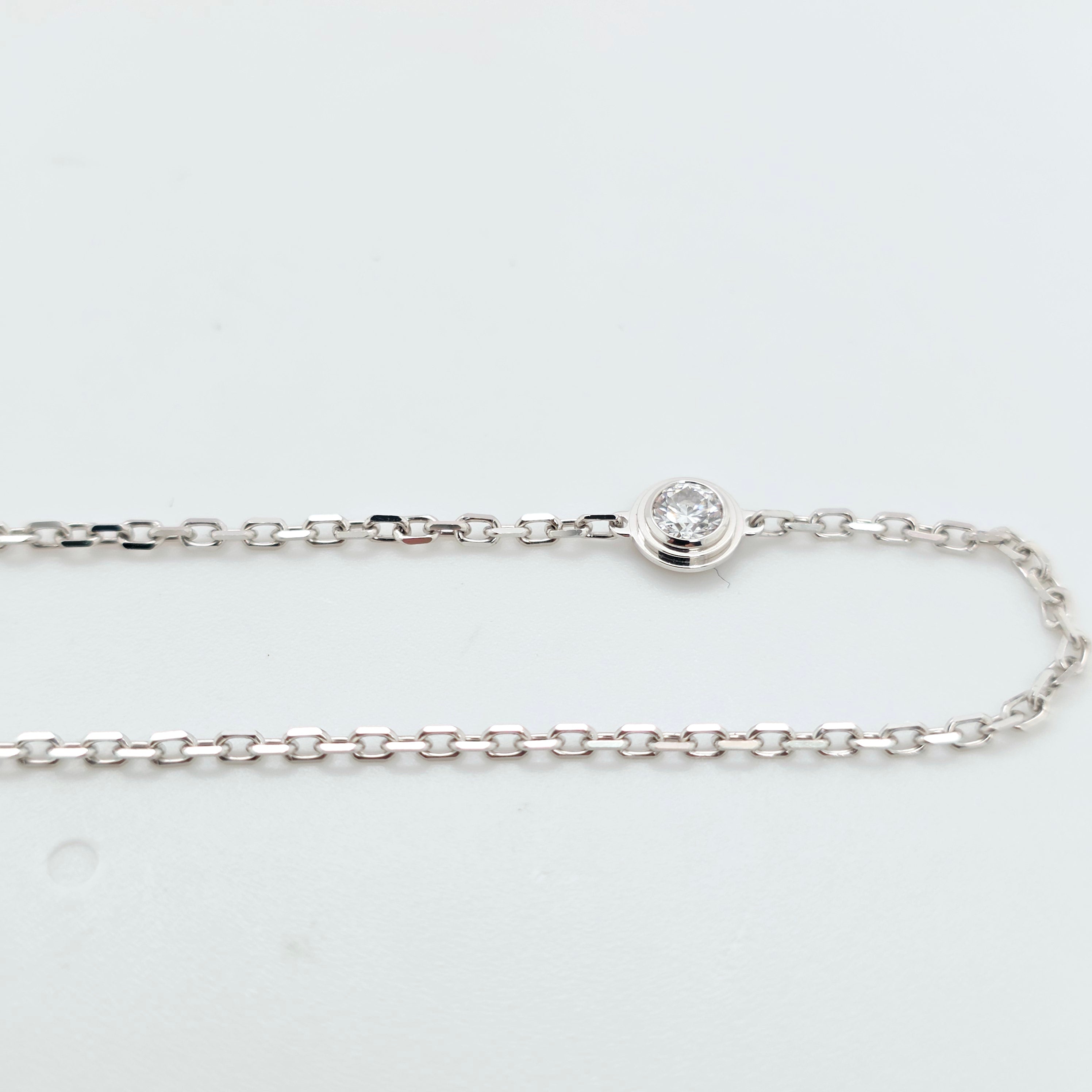 Cartier d'Amour Bracelet, 18ct White Gold& Diamond, Medium Model,2026 Cerificate Chloe's Jewellers