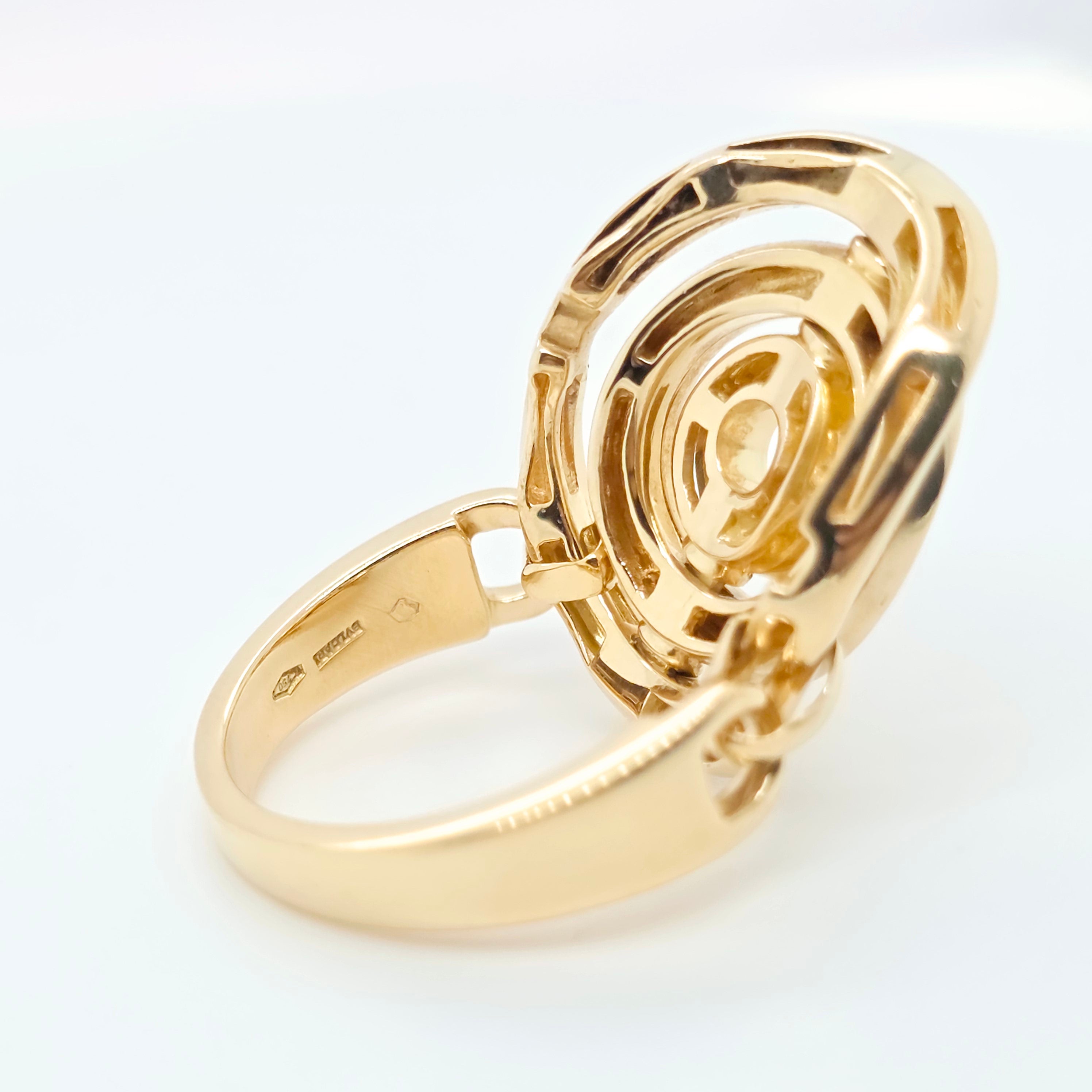 Bvlgari Astrale Cerchi Ring, 18ct Yellow Gold, Size 56/ Size P Chloe's Jewellers