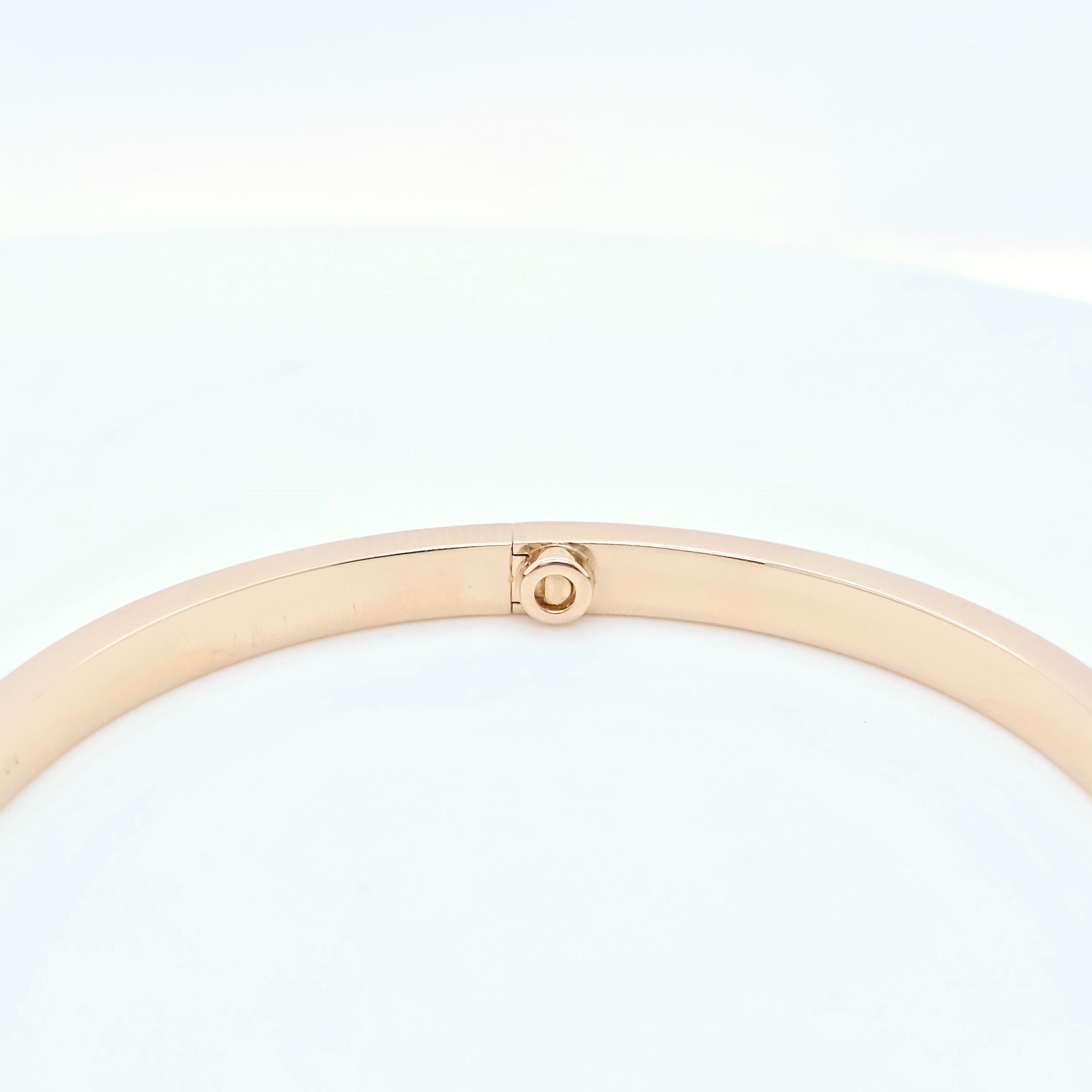 Cartier Love Bracelet, Small Model,, 18ct Rose Gold, Size 17, Cartier Pouch Chloe's Jewellers