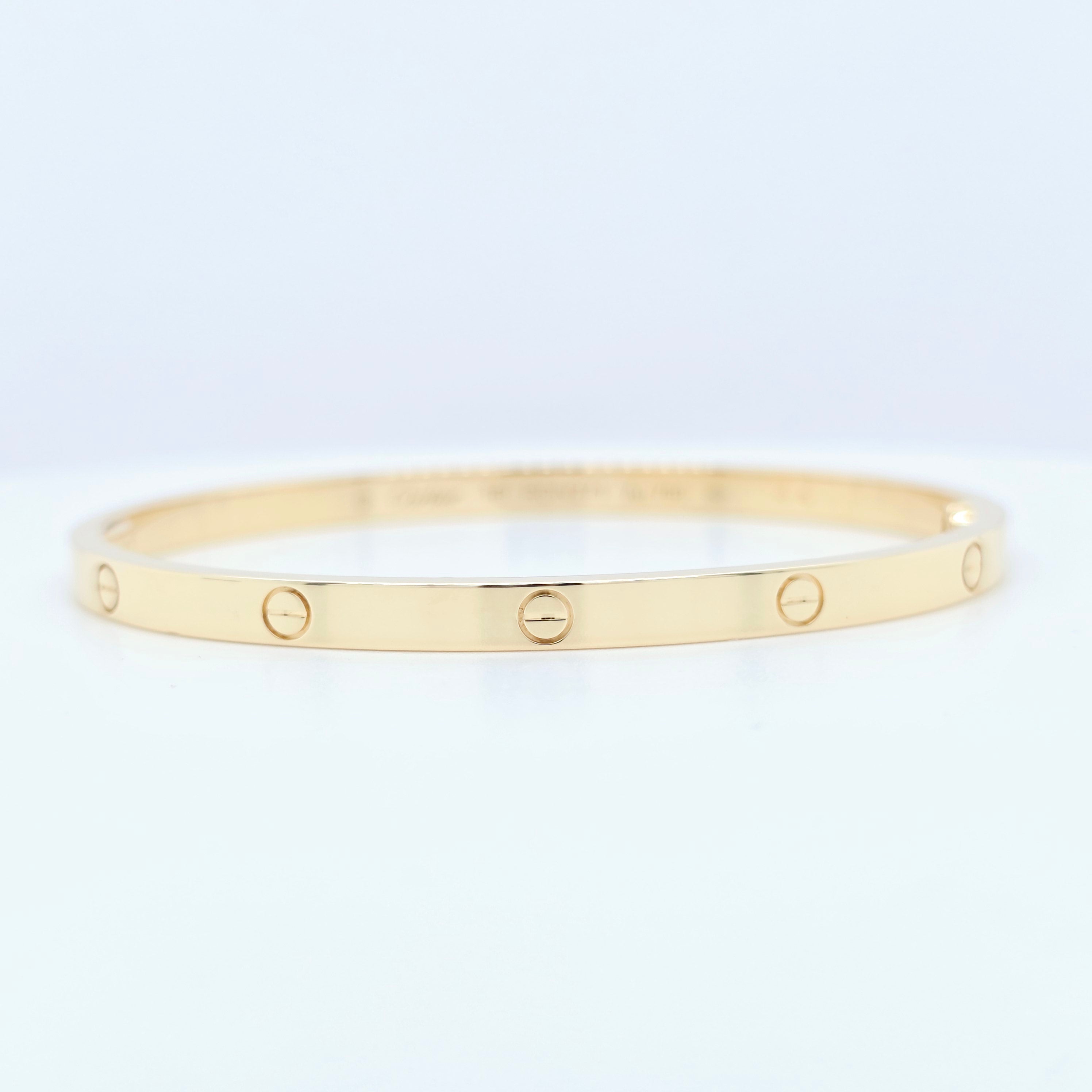 Cartier Love Bracelet, Small Model, 18ct Yellow Gold, Size 16, Cartier Box