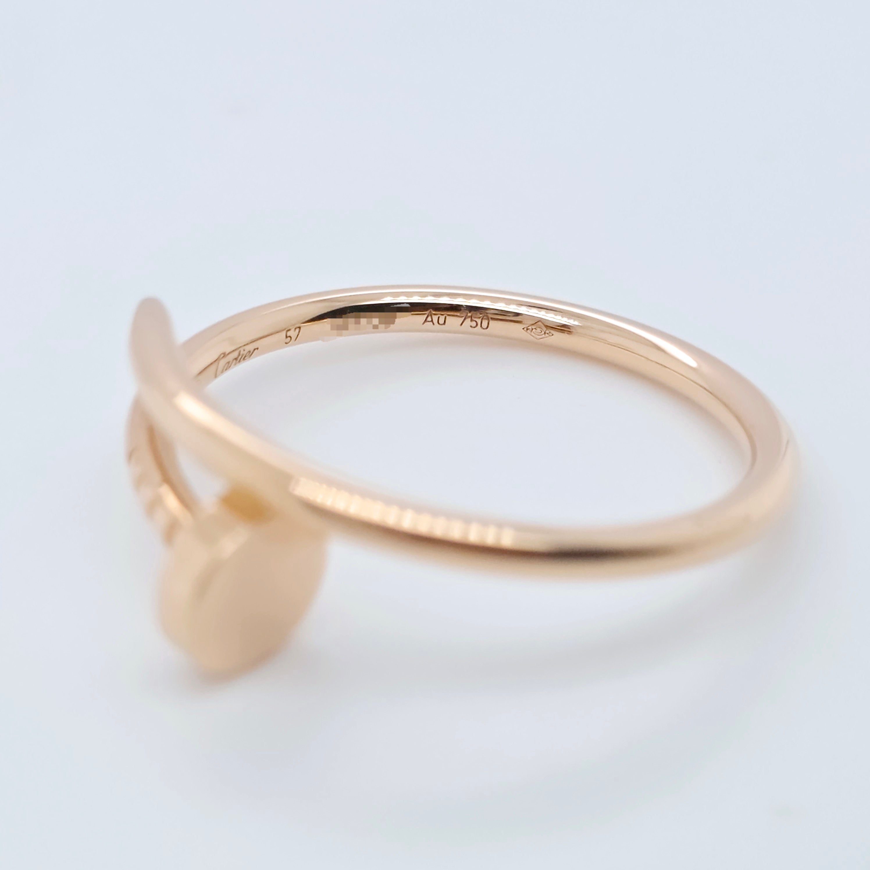 Cartier Juste Un Clou Ring, Small Model,Size 57, 18ct Rose Gold, Box