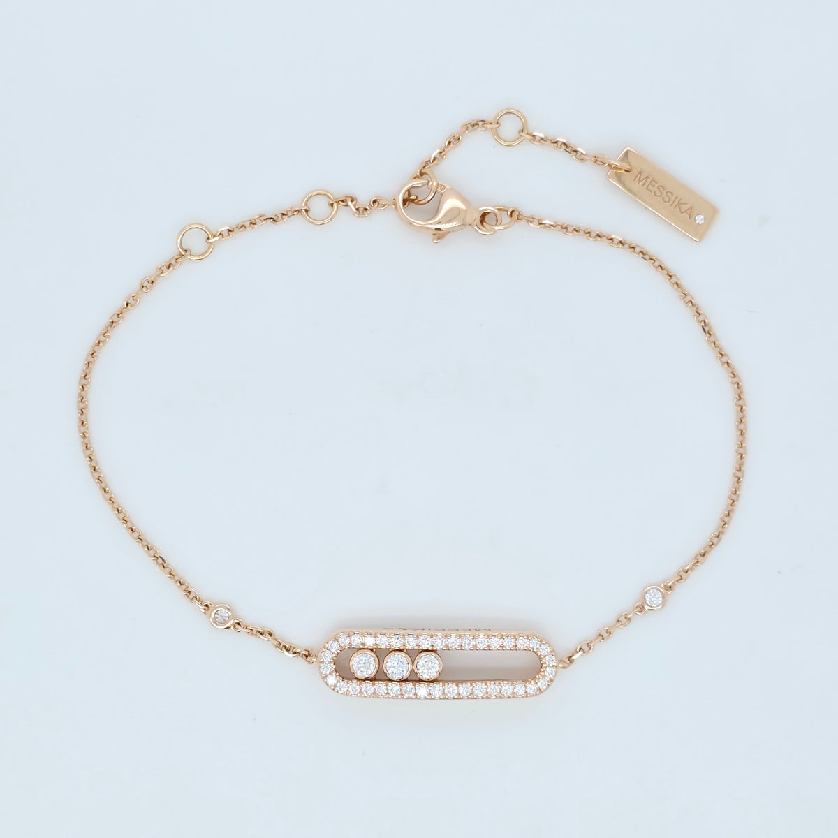 Messika Move Classique pavé bracelet, Small model, 18ct Rose Gold, 0.30ct