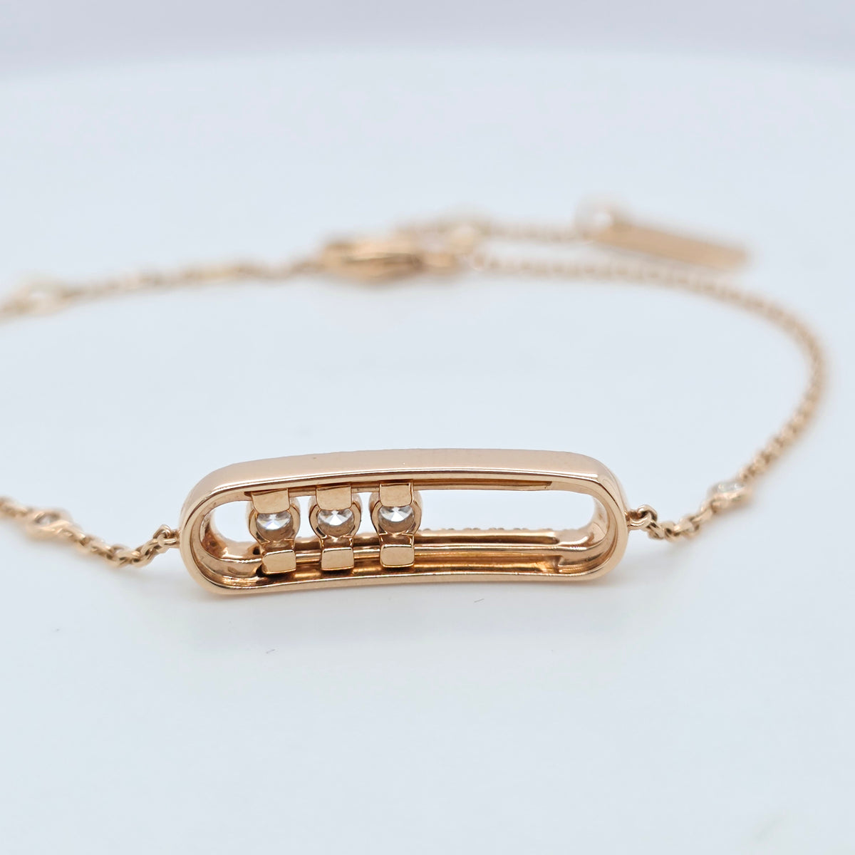 Messika Move Classique pavé bracelet, Small model, 18ct Rose Gold, 0.30ct