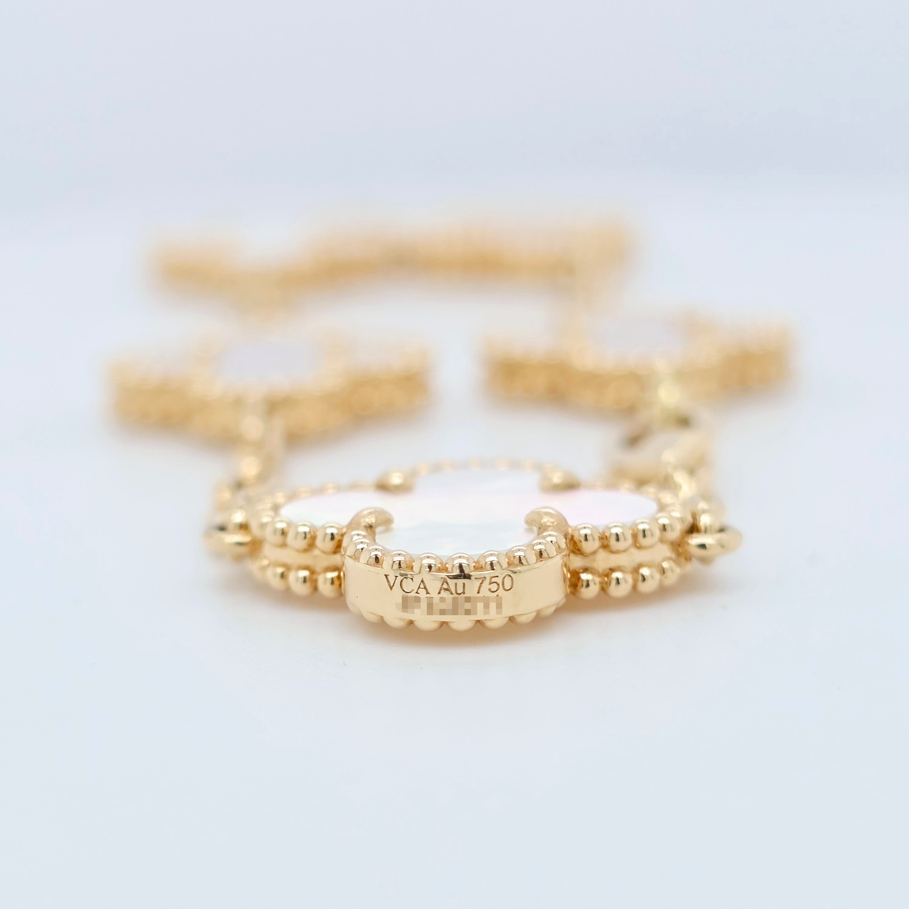 Van Cleef & Arpels Alhambra Bracelet – Mother of Pearl, 18ct Yellow Gold