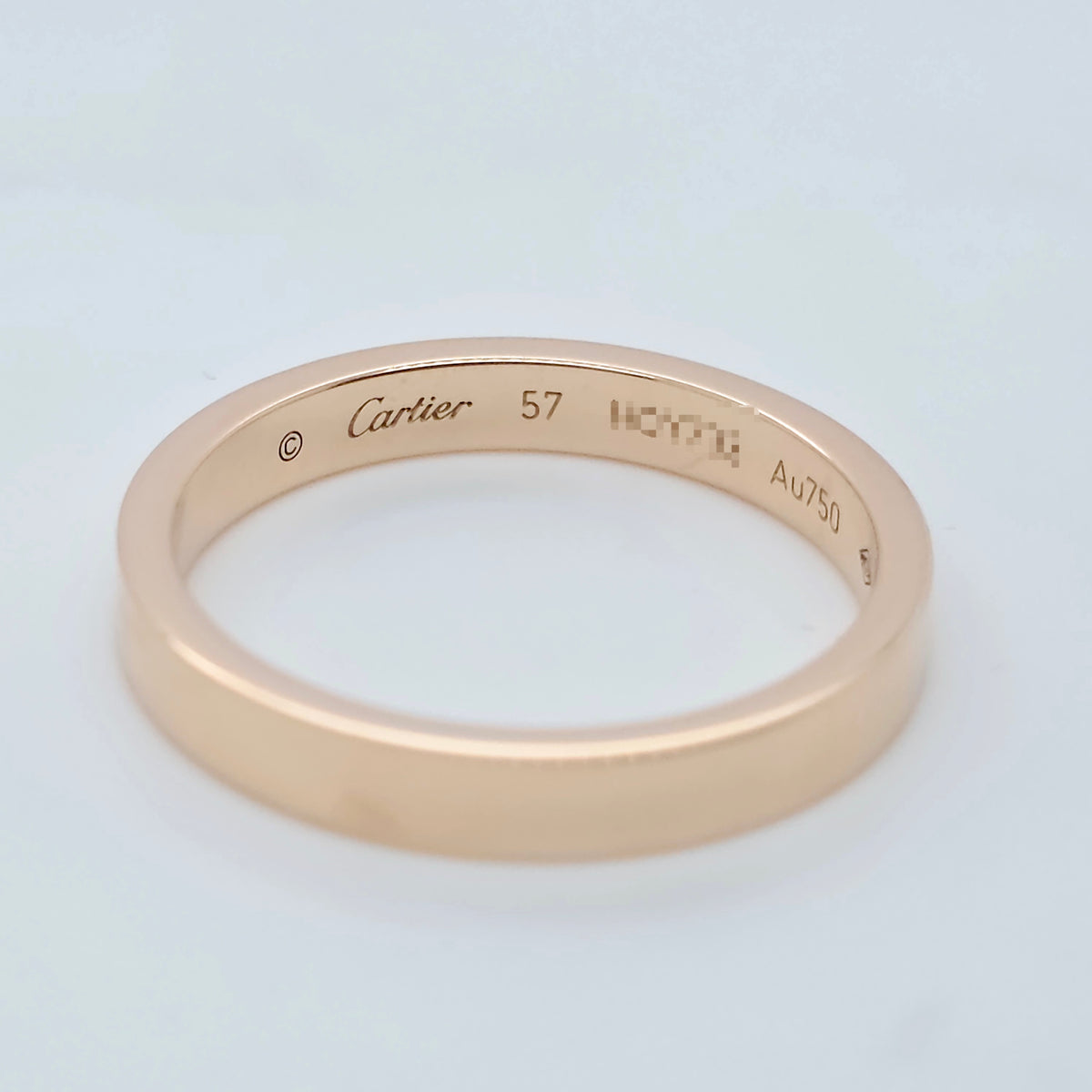C De Cartier Wedding Band, 3 mm Width, 18ct Rose Gold, Size 57