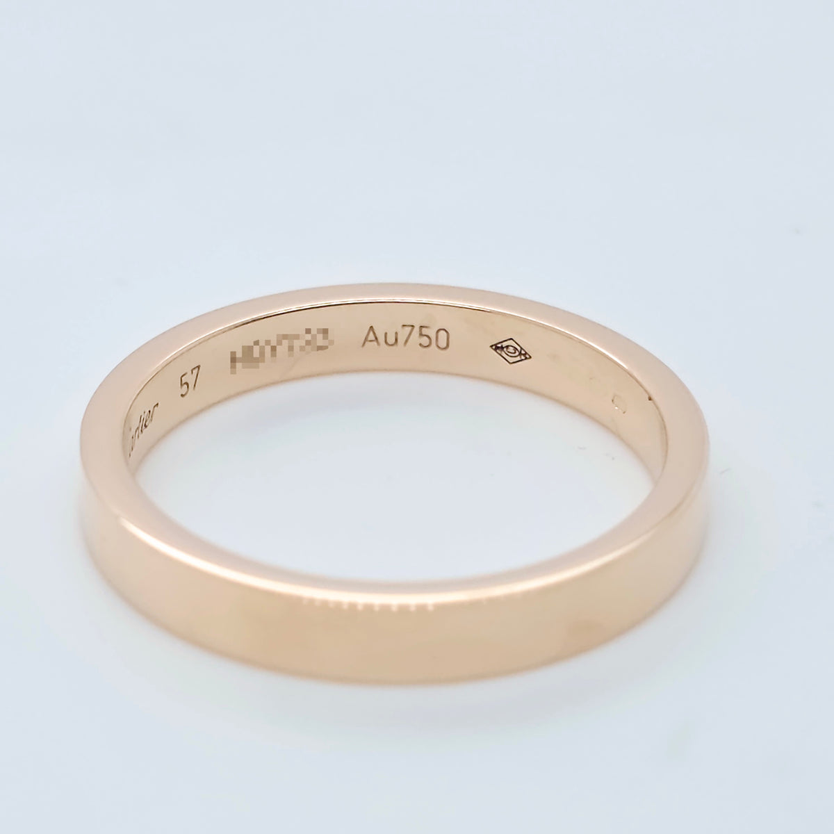 C De Cartier Wedding Band, 3 mm Width, 18ct Rose Gold, Size 57